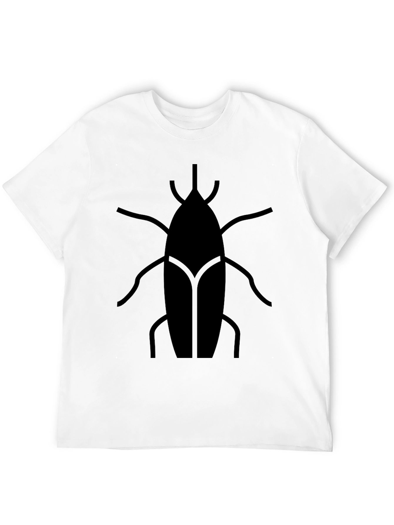 Black Modern Insect Graphic Tee - Black Casual Shirt view 12