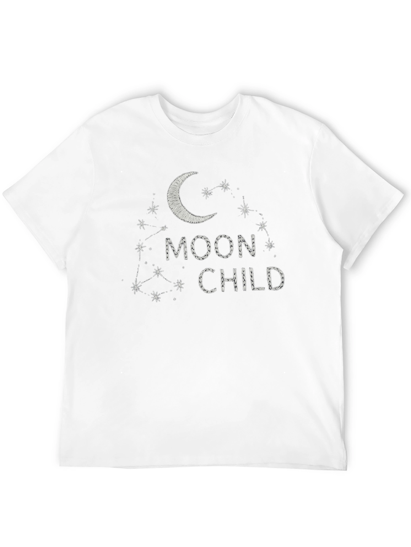 Black Moon Child Graphic Tee - Unisex Black T-Shirt view 12