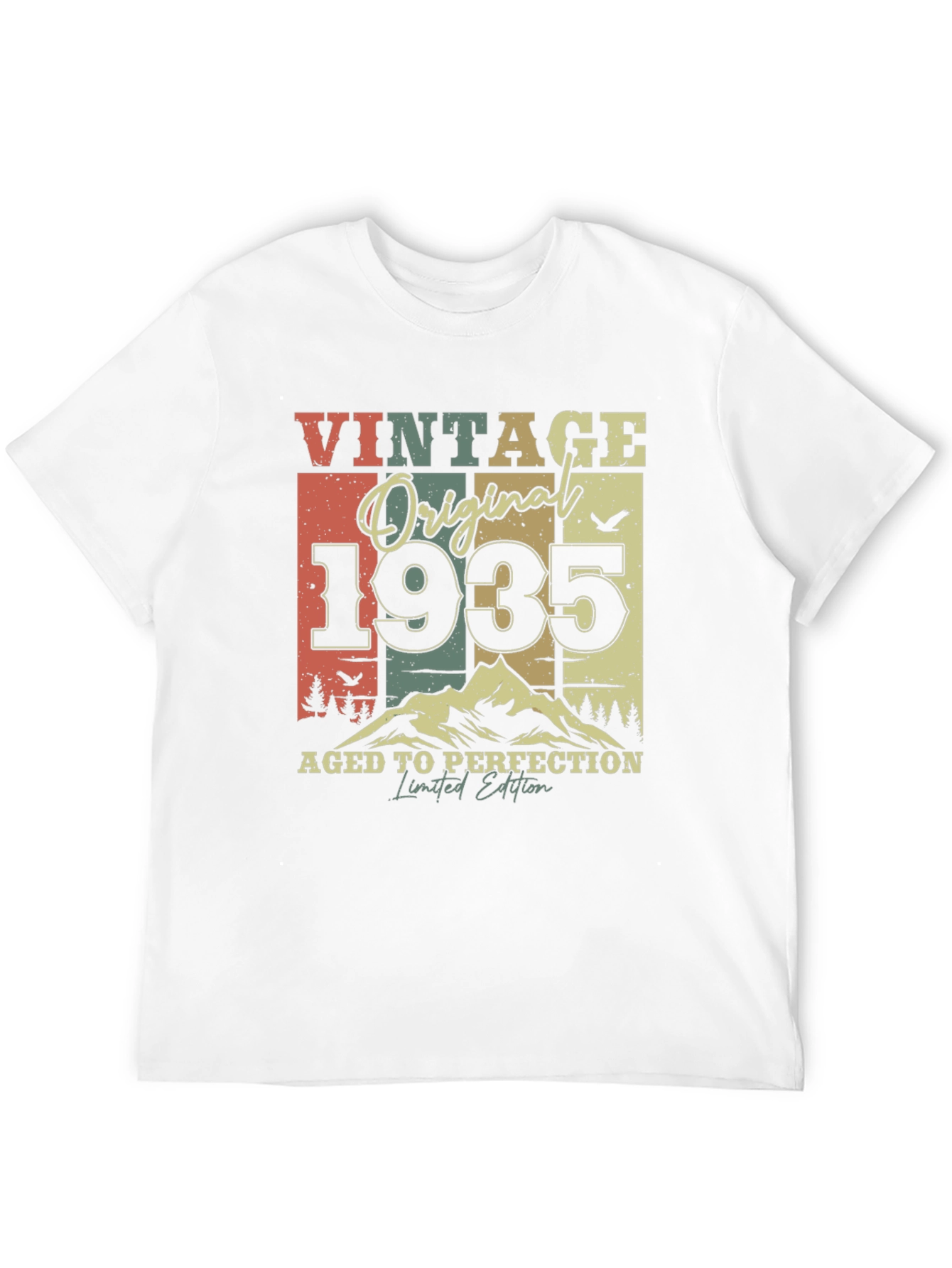 Black Vintage 1935 Aged to Perfection T-Shirt view 12