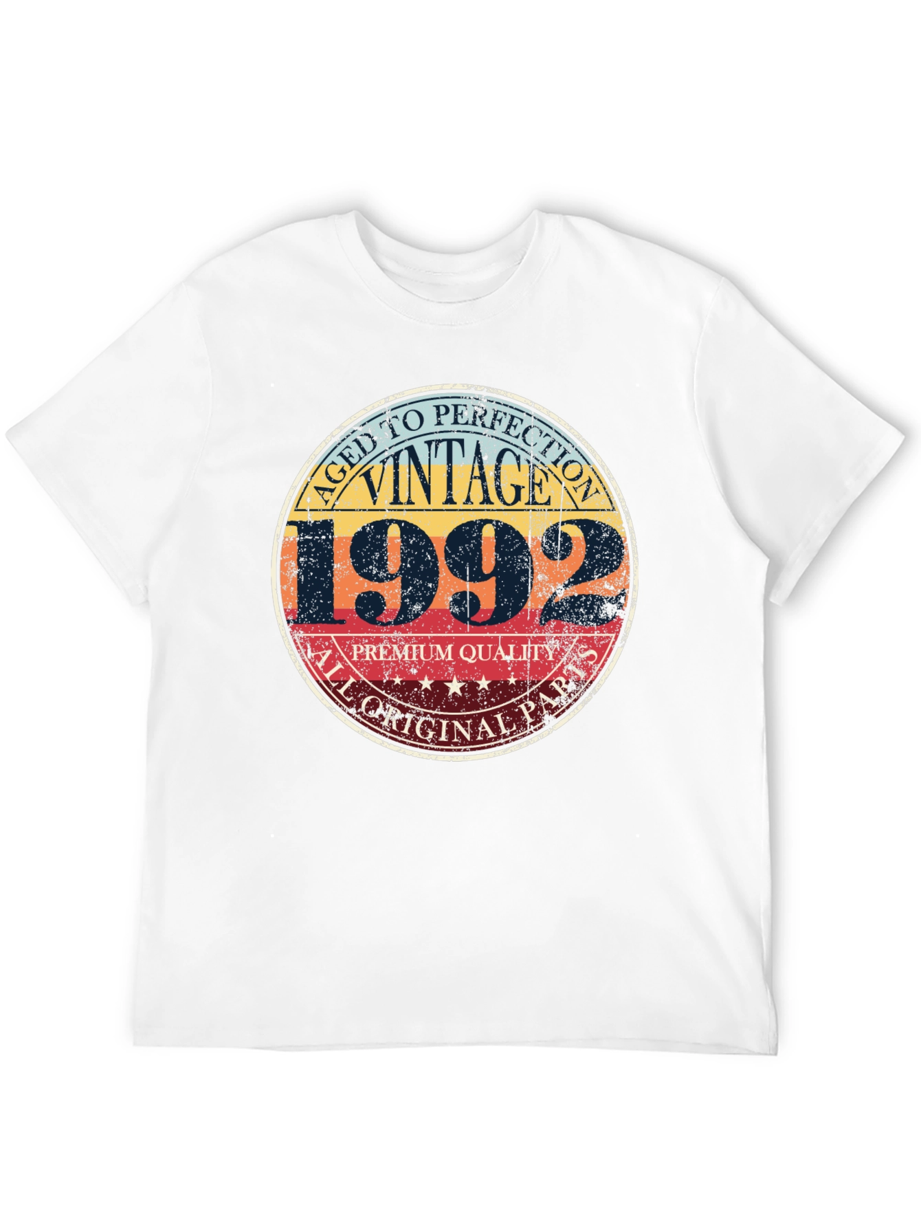 Black Vintage 1992 Aged To Perfection Graphic T-Shirt view 12