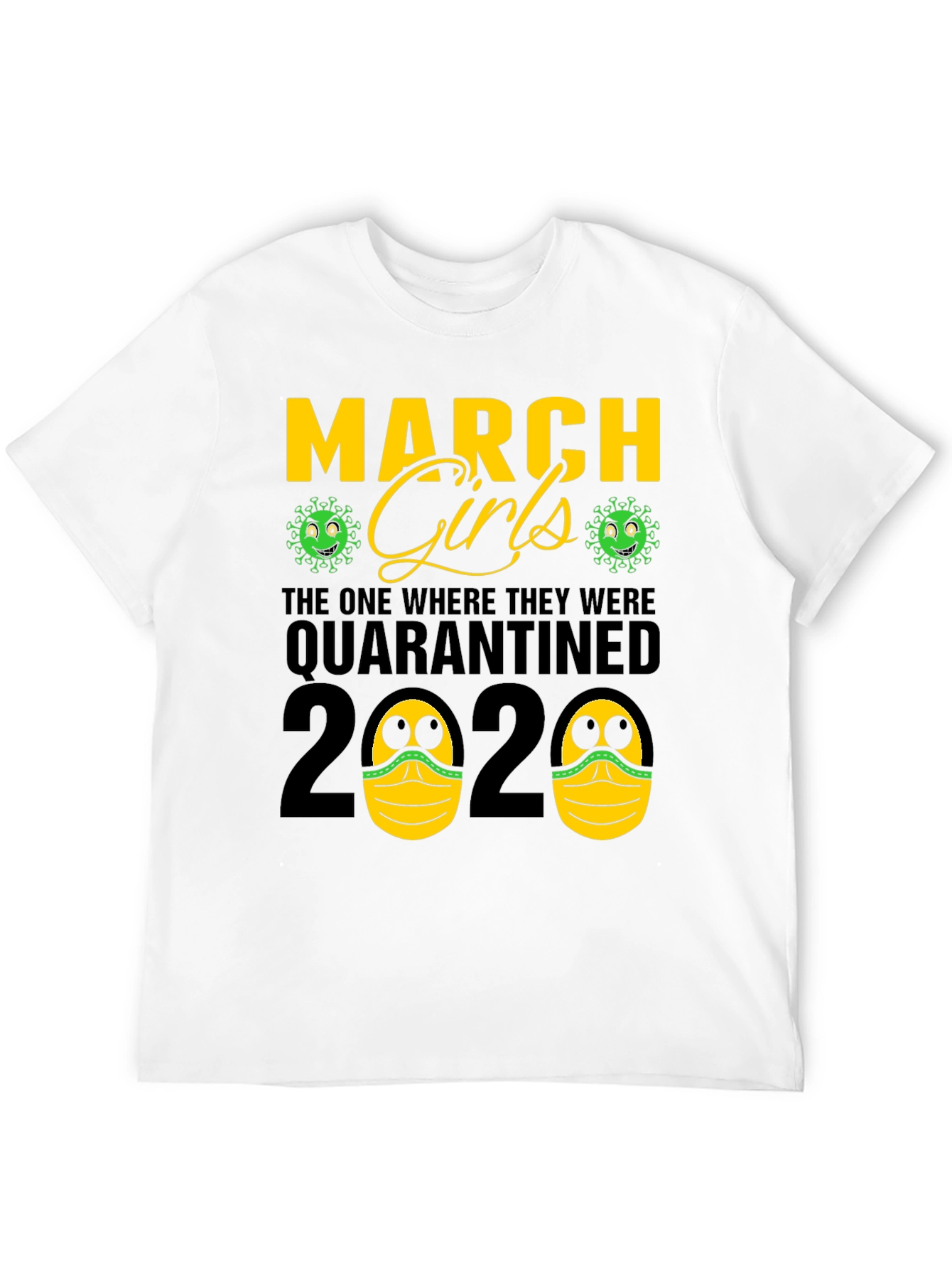 Black March Girls Quarantined 2020 Graphic Tee view 12