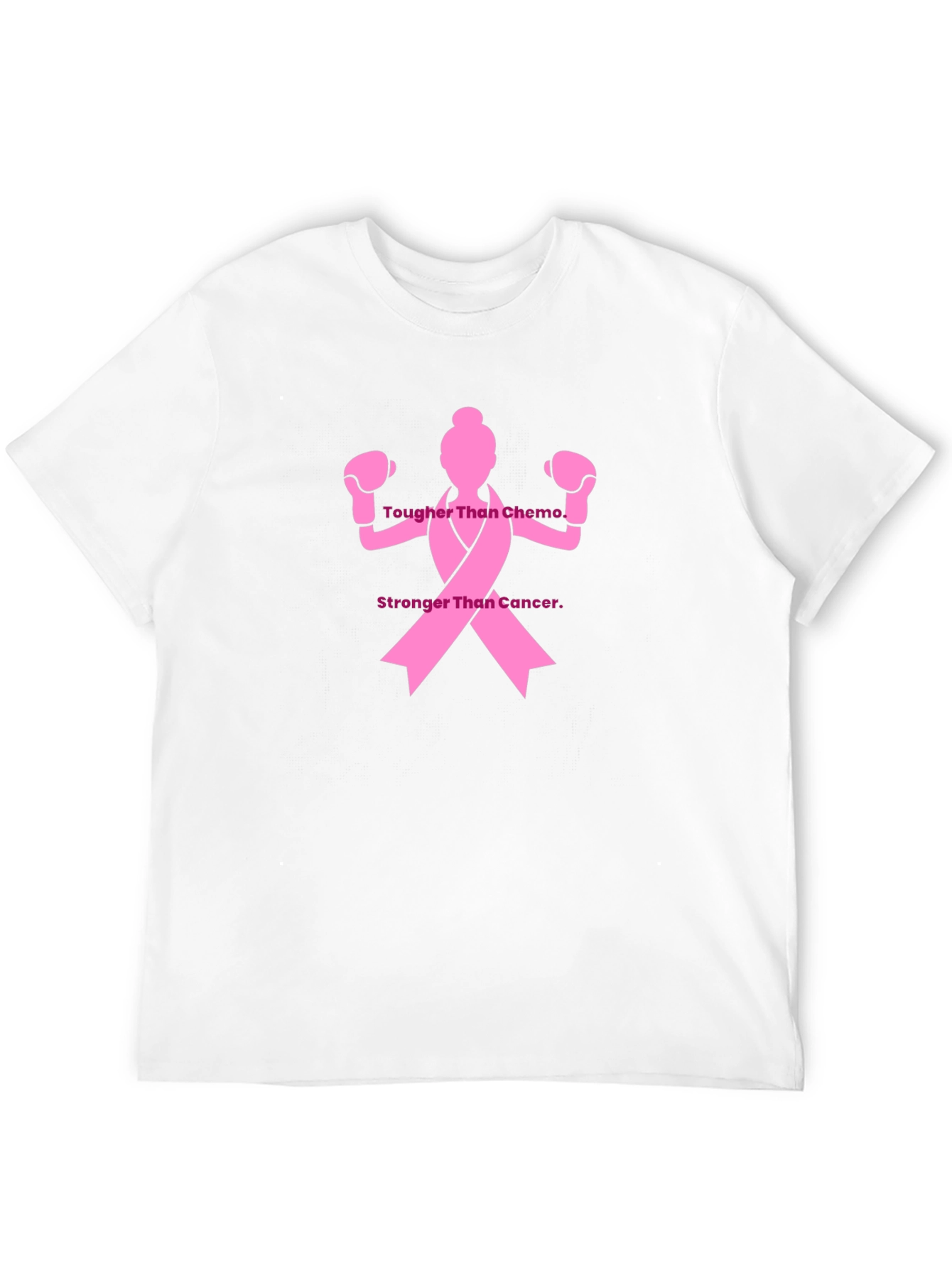 Black Tougher Than Chemo T-Shirt - Cancer Awareness view 12