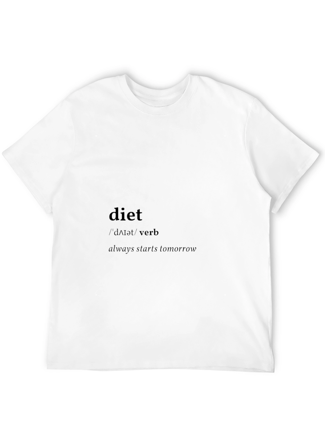 Black Diet Starts Tomorrow Black Graphic Tee view 12