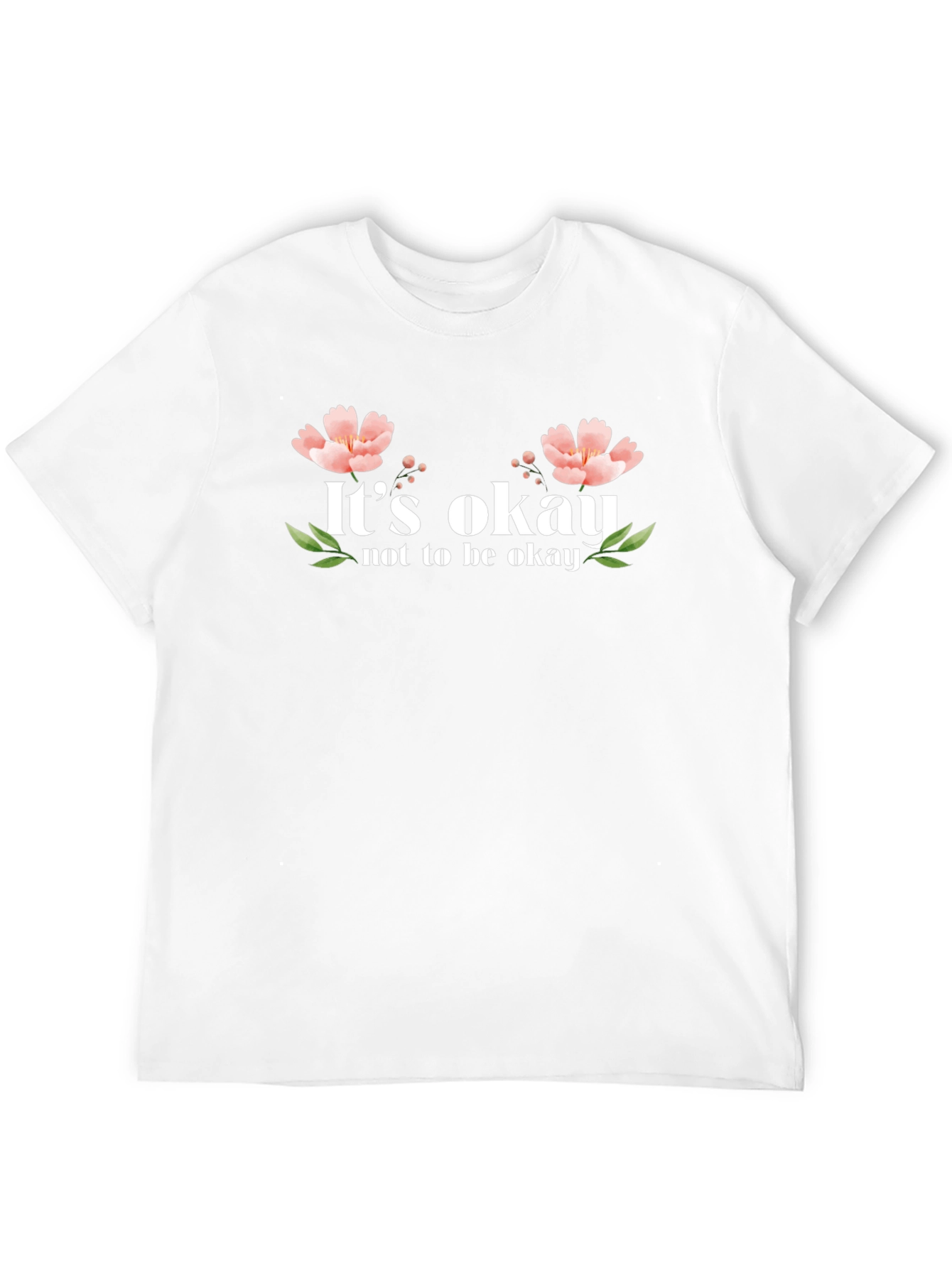 Black It's Okay Not to Be Okay T-Shirt view 12