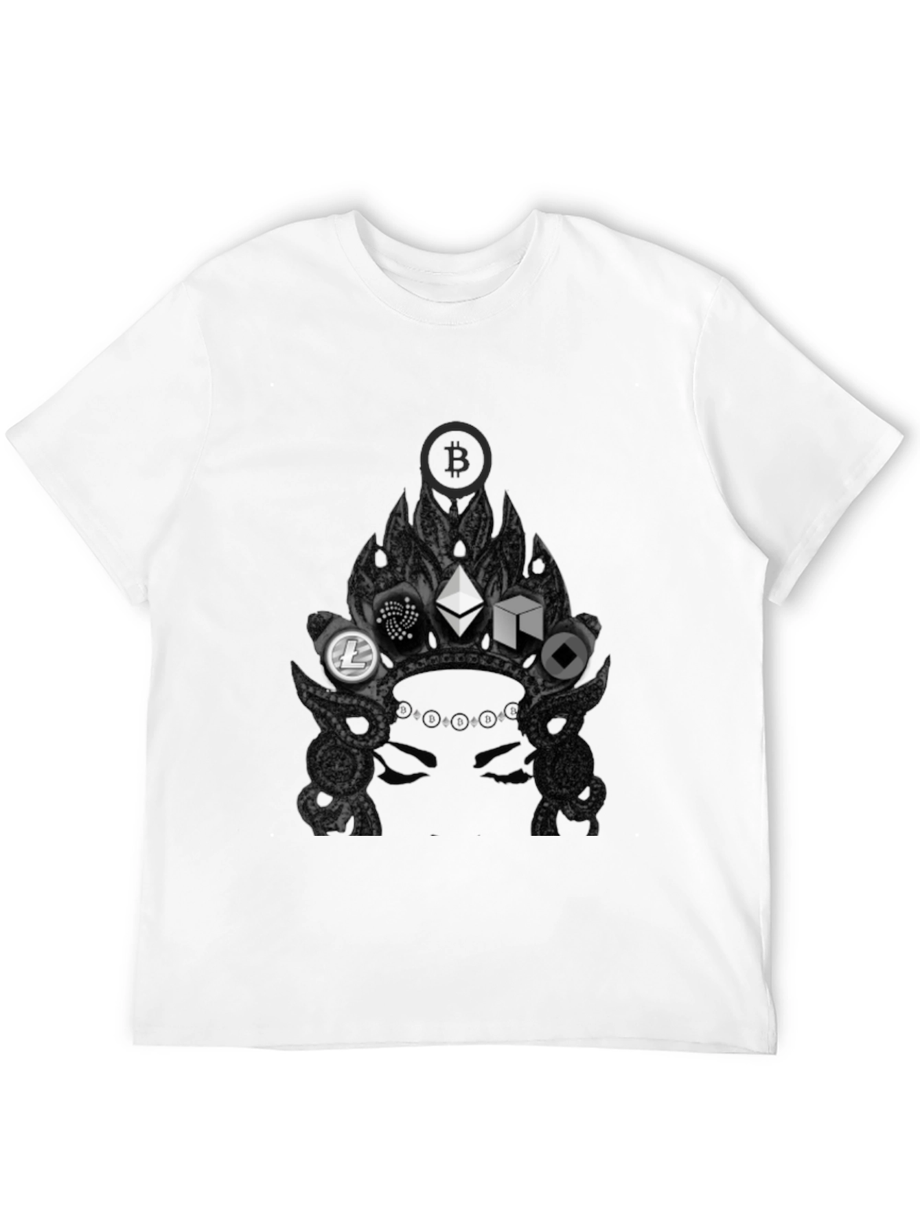 Black Crypto Crown Black Tee view 12