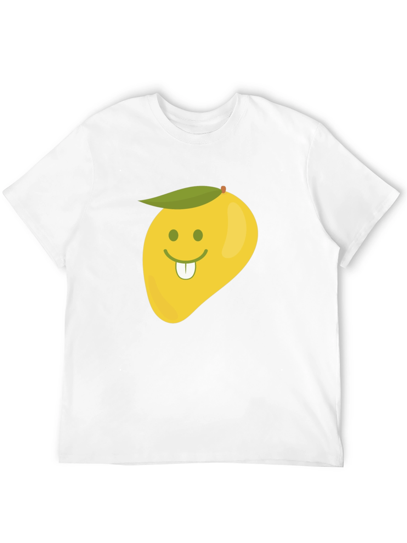 Black Funny Mango Face Graphic Black T-Shirt view 12