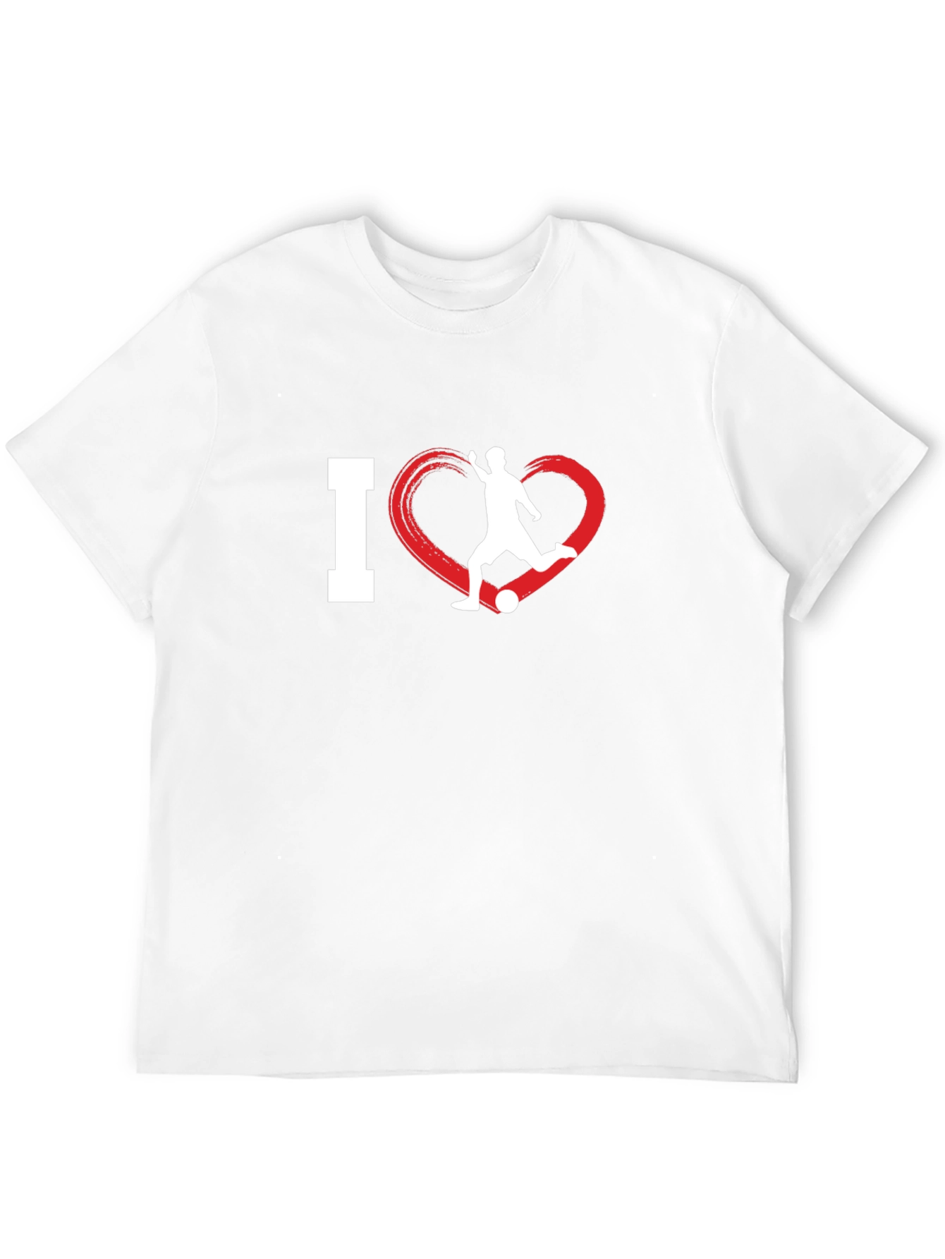 Black I Love Soccer T-Shirt - Passionate Sportswear view 12