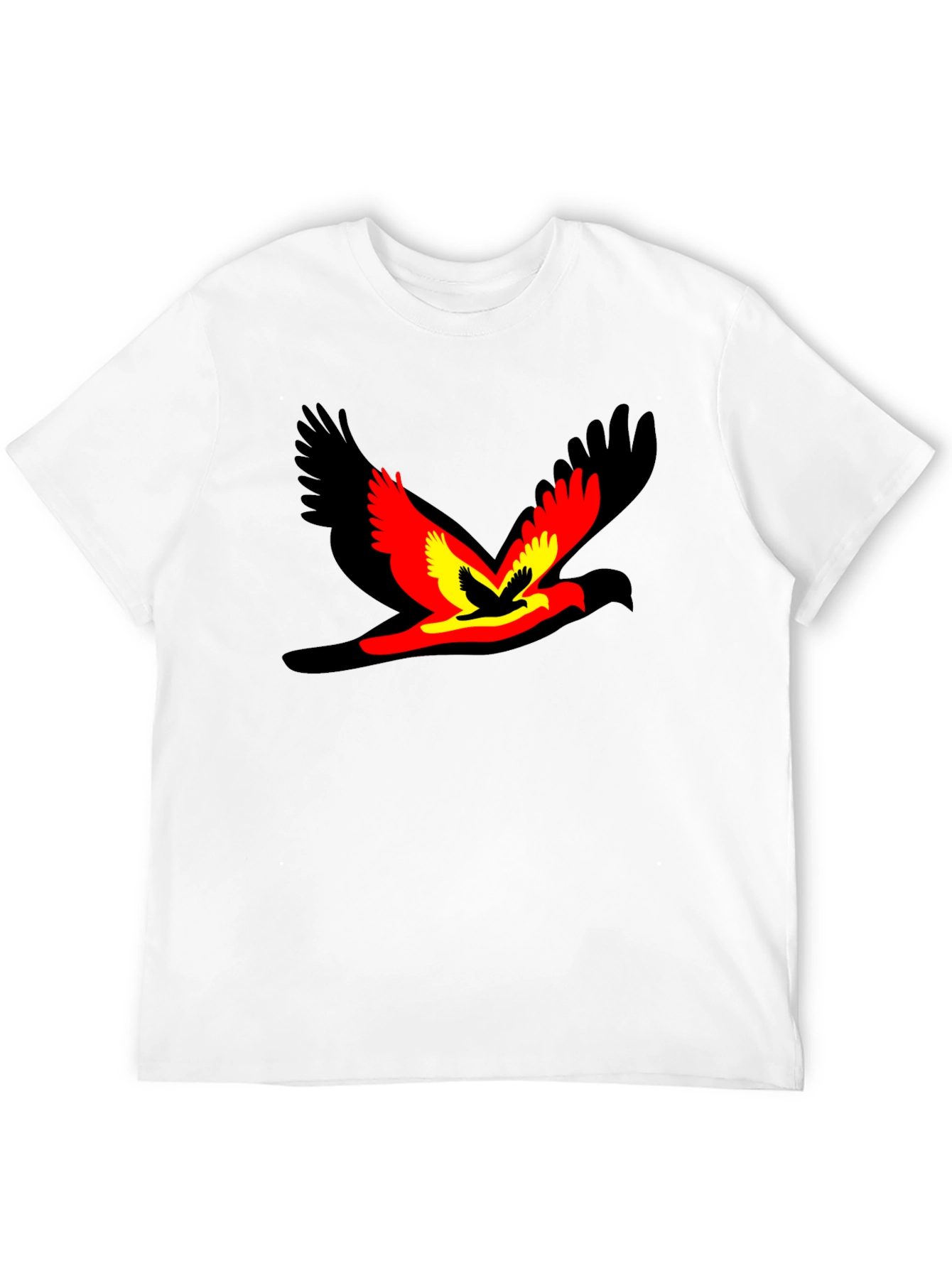 Black Bird Graphic Black T-Shirt - Unique Design view 12