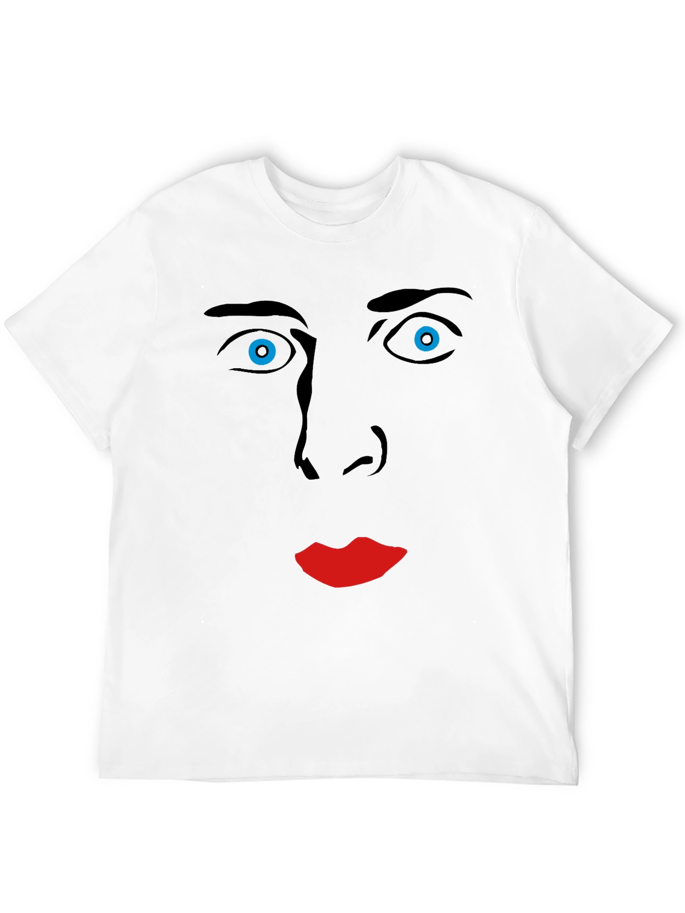 Black Nicolas Cage Face Graphic Tee - Soft Cotton Blend view 12
