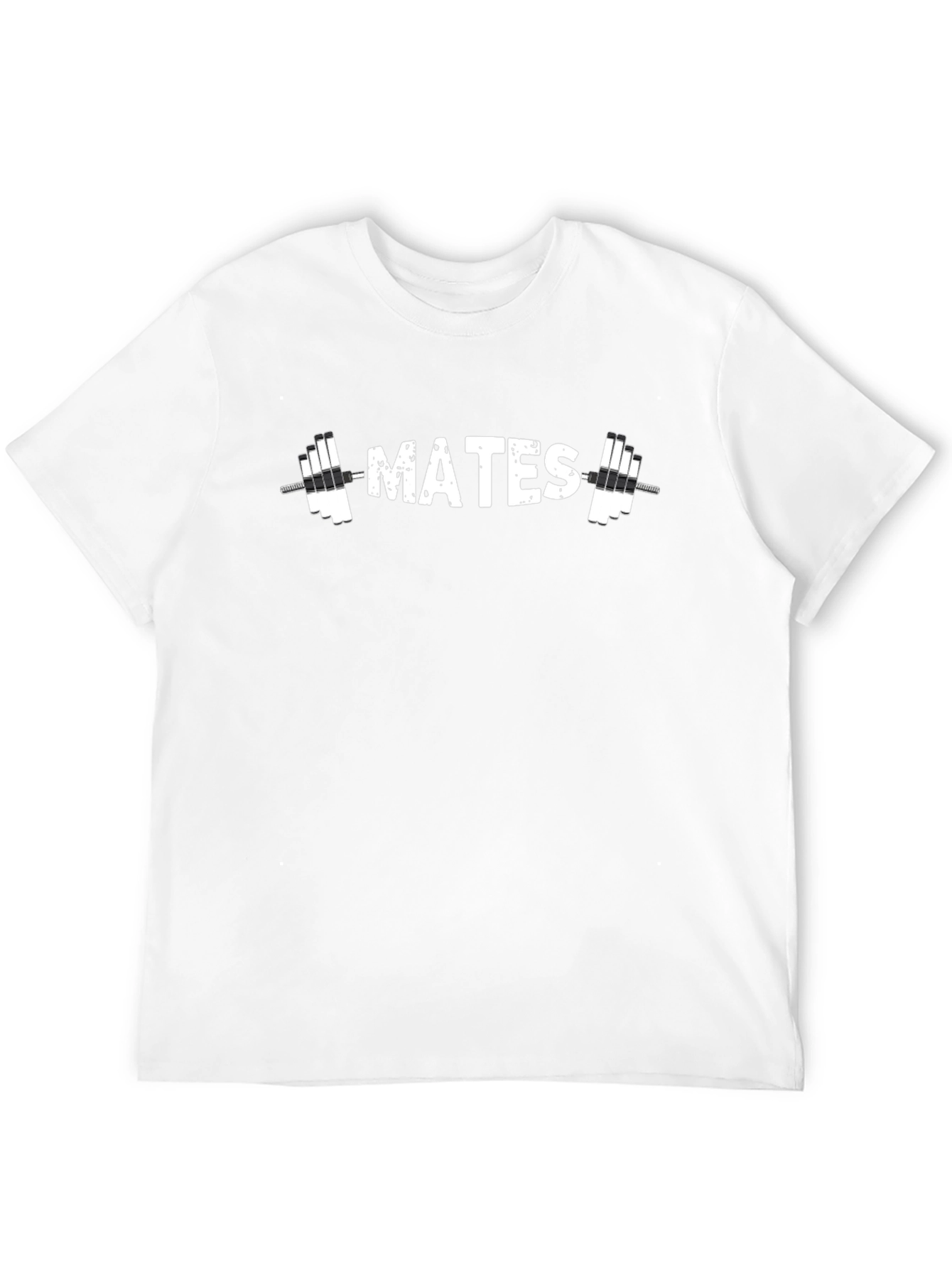 Black Gym Mates Graphic Tee - Black Cotton T-Shirt view 12