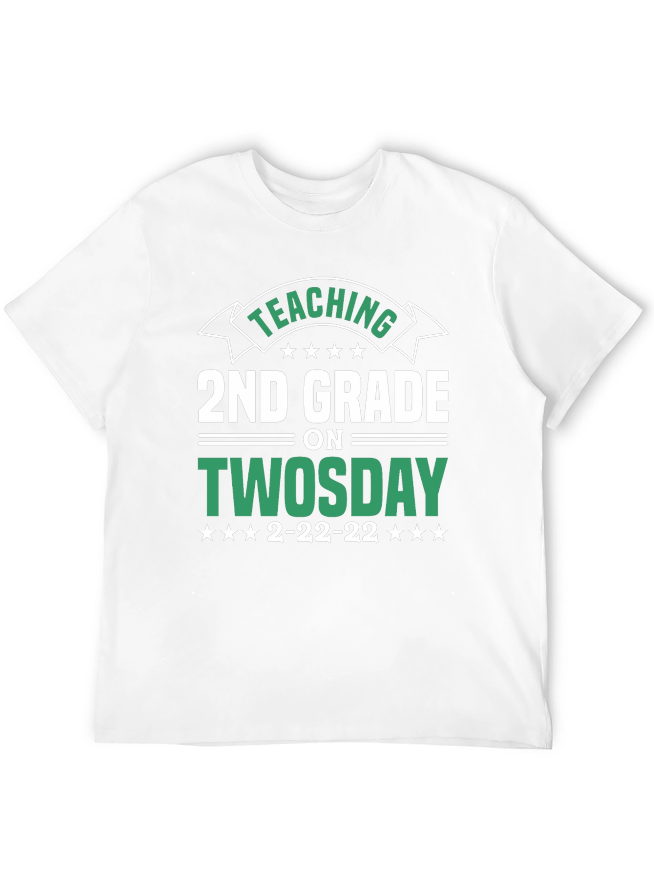 Black Teaching 2nd Grade on Twosday T-Shirt view 12