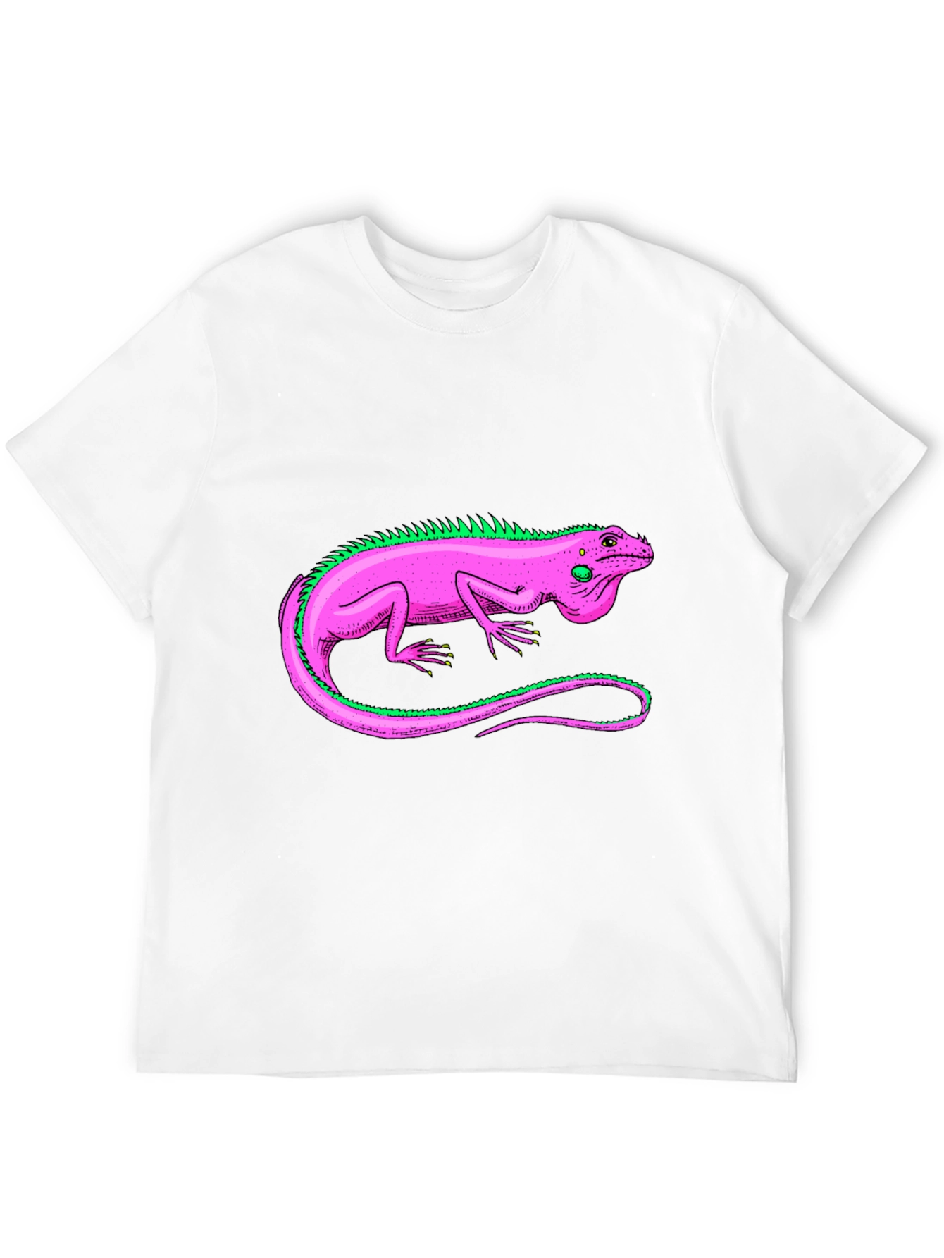 Black Iguana Graphic Tee - Stylish Reptile Design T-Shirt view 12