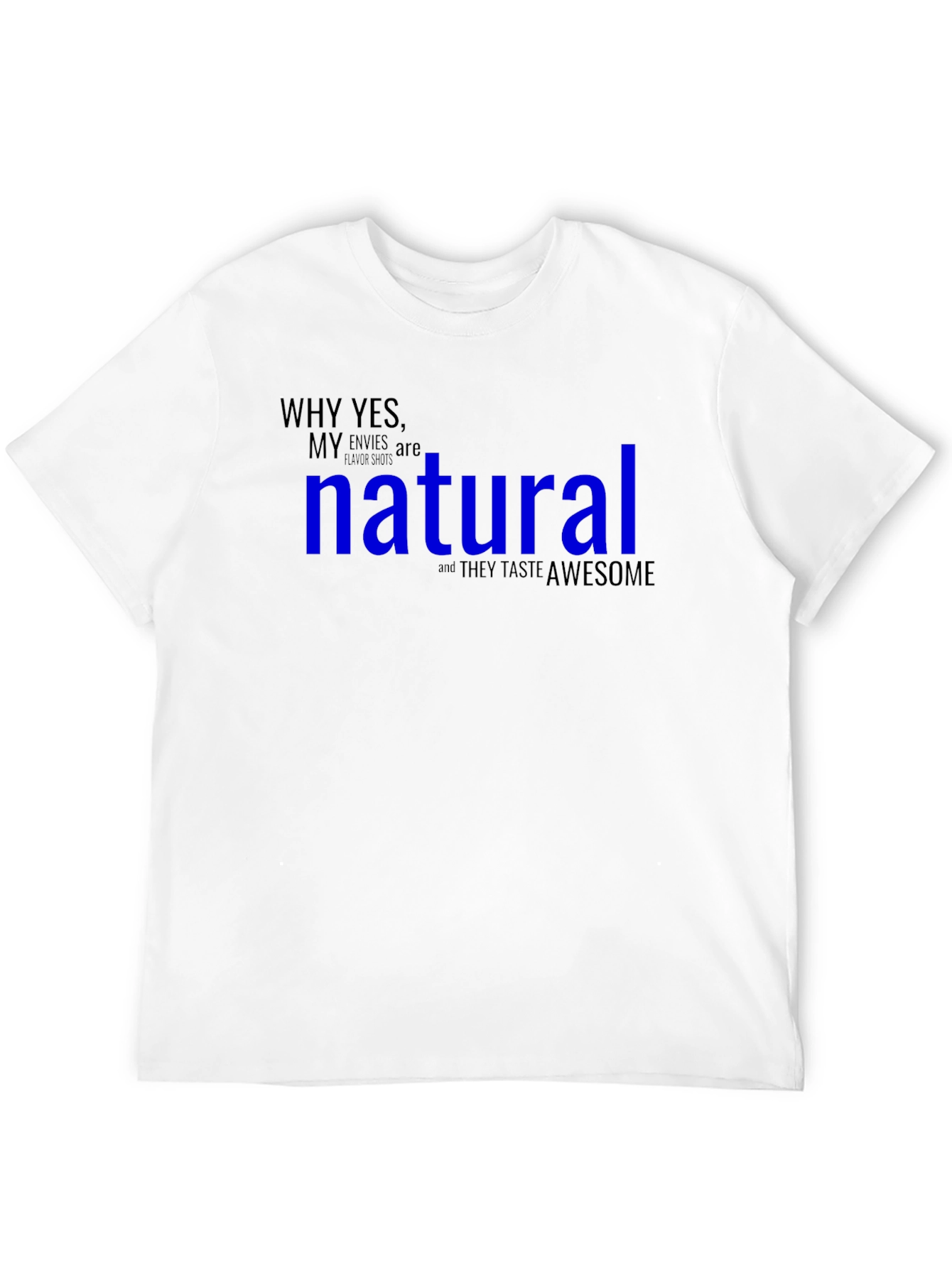Black Funny "Natural" Graphic T-Shirt view 12