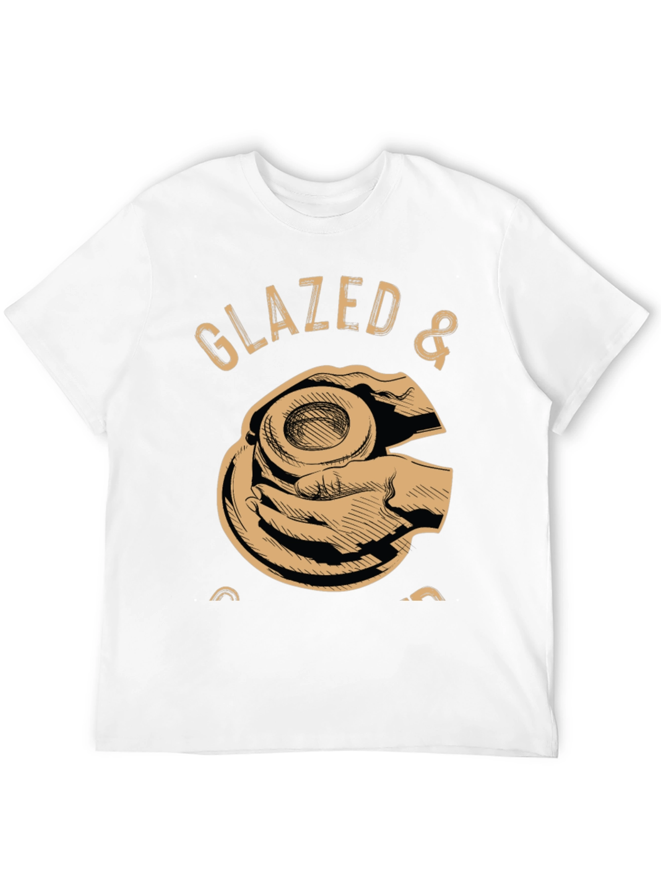 Black Glazed & Confused Donut Lover Graphic T-Shirt view 12