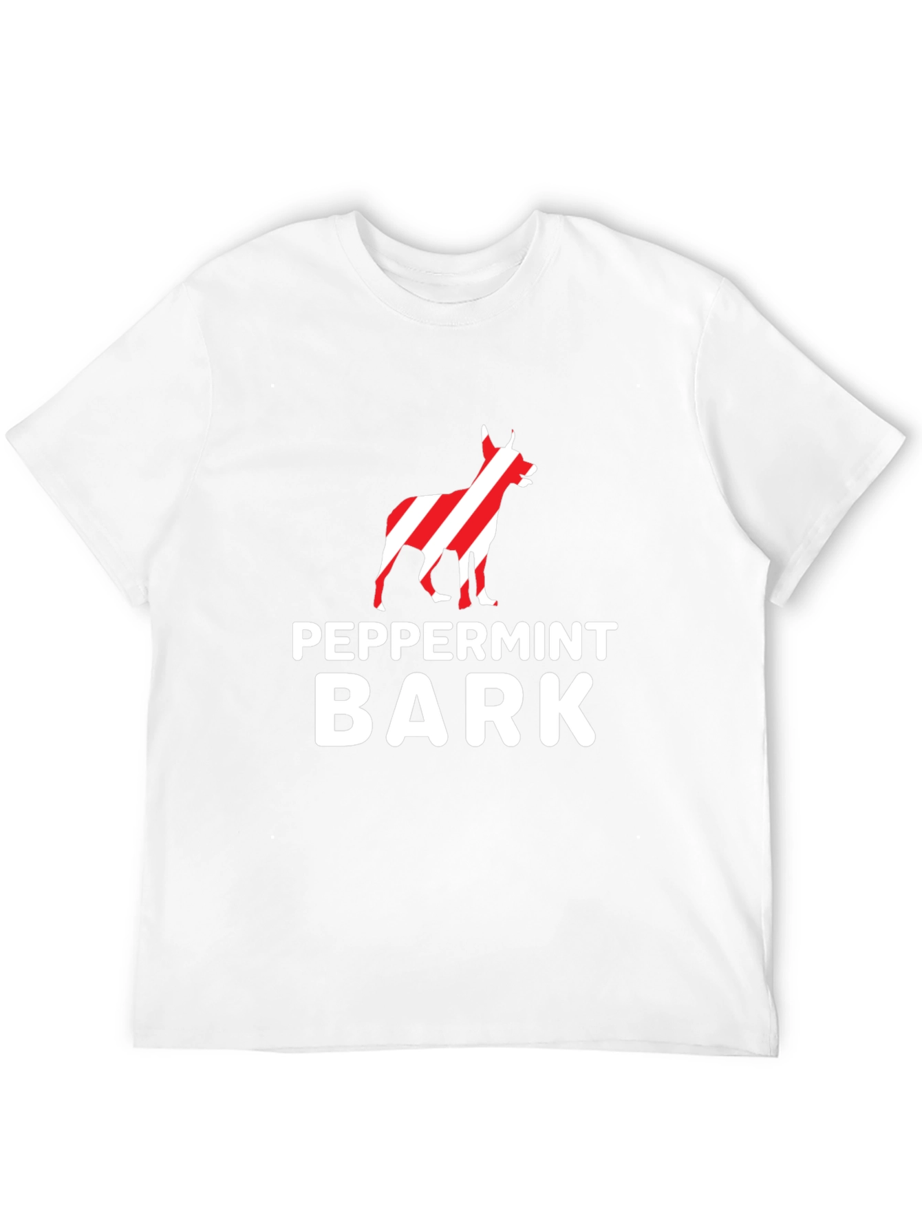 Black Peppermint Bark Dog Graphic T-Shirt view 12