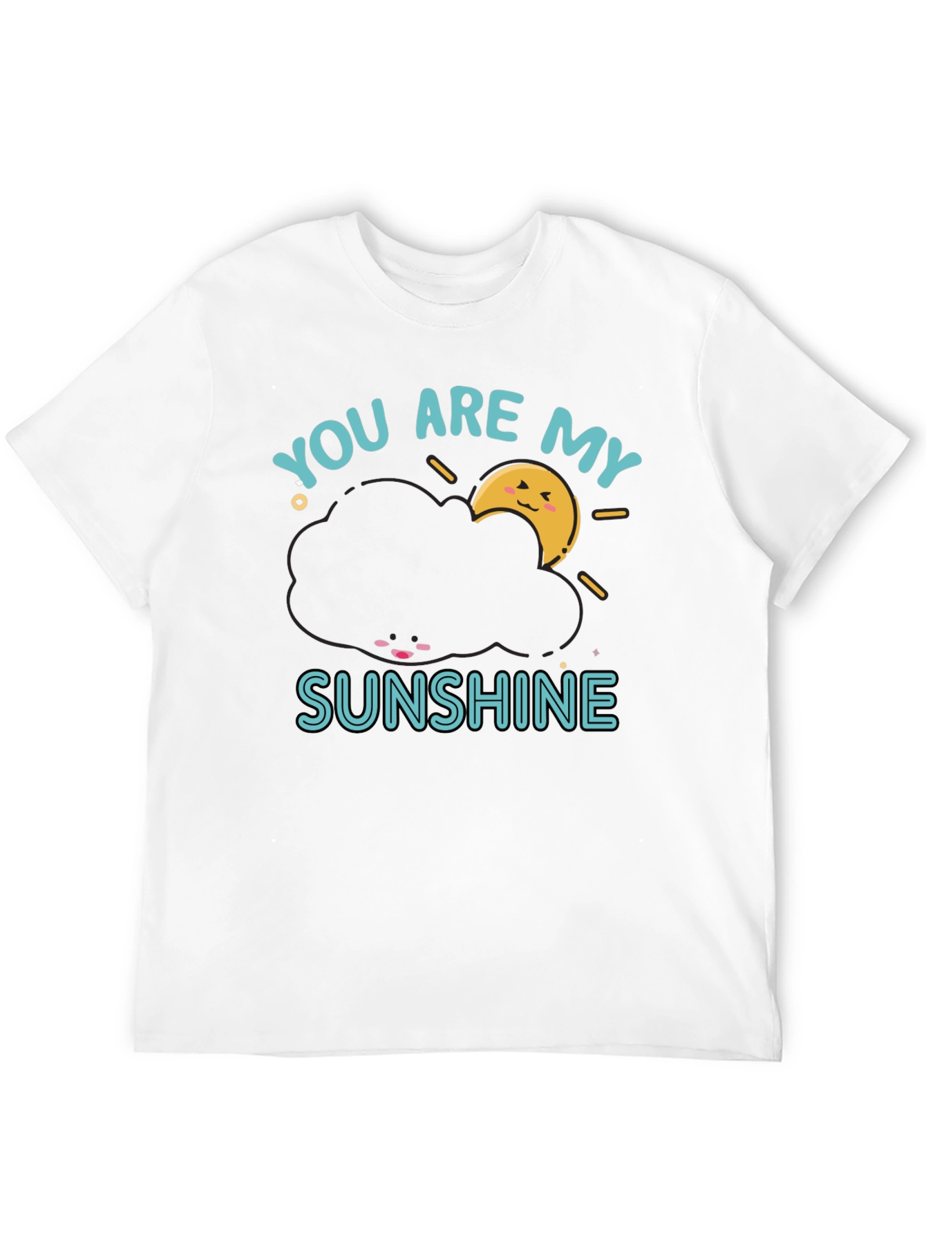 Black You Are My Sunshine Graphic Tee - Cute Cloud Design view 12