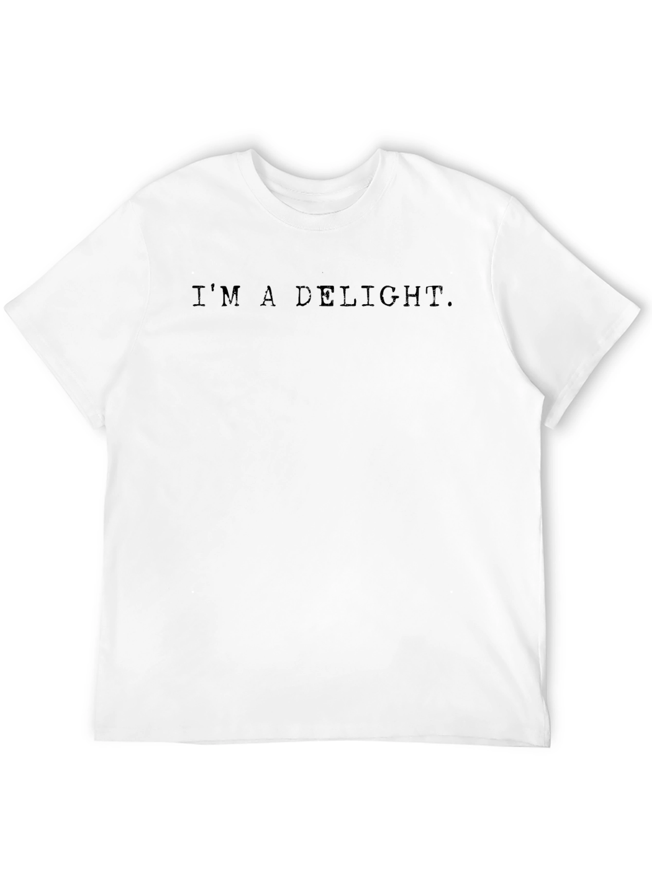 Black I'm a Delight. Graphic Tee view 12