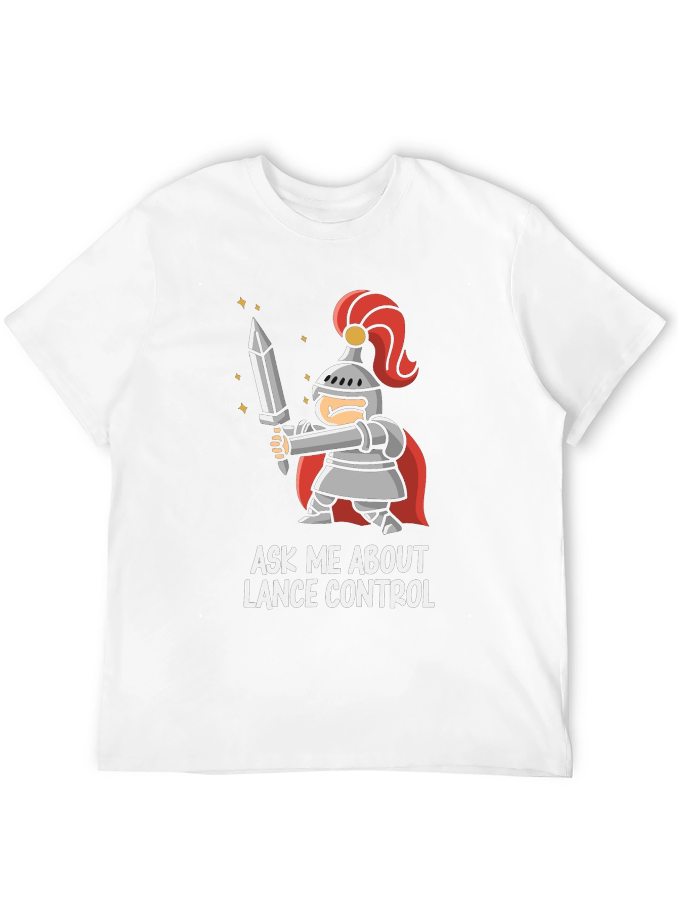 Black Ask Me About Lance Control T-Shirt view 12