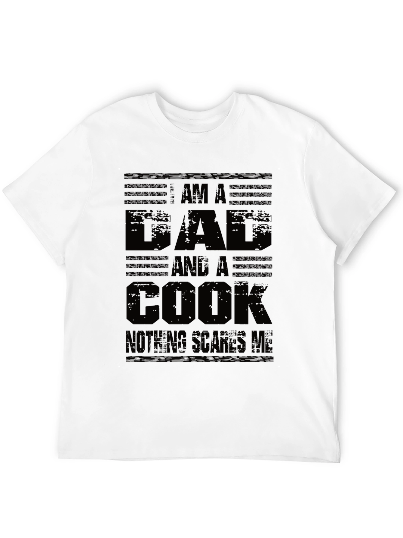 Black Dad and Cook T-Shirt - Nothing Scares Me! view 12
