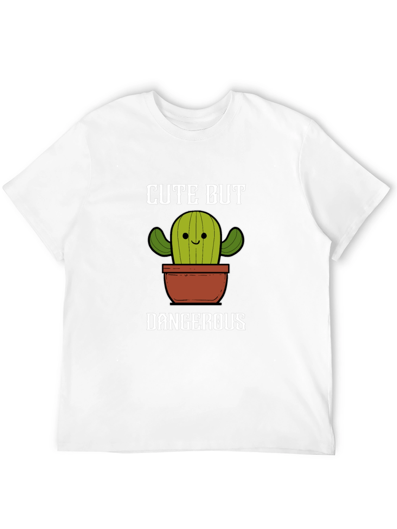 Black Cute But Dangerous Cactus Graphic Tee view 12