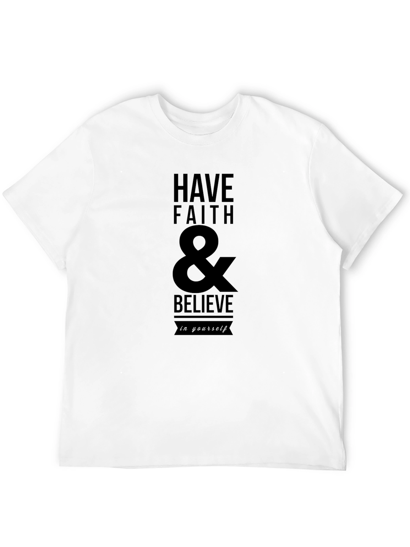 Black Faith & Believe Graphic Tee - Black Cotton Blend view 12