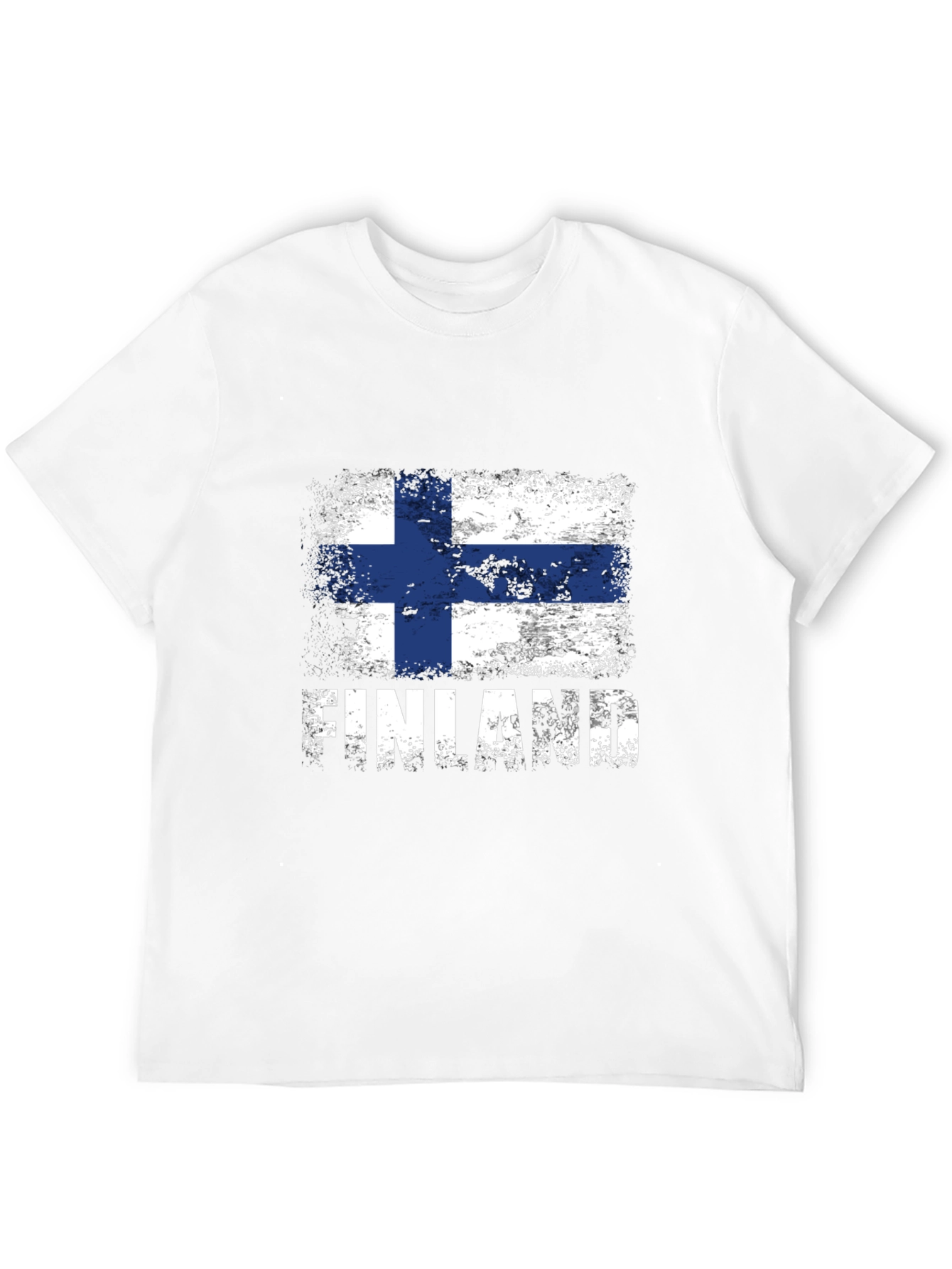 Finland Flag T-Shirt - Distressed Graphic Tee - 12