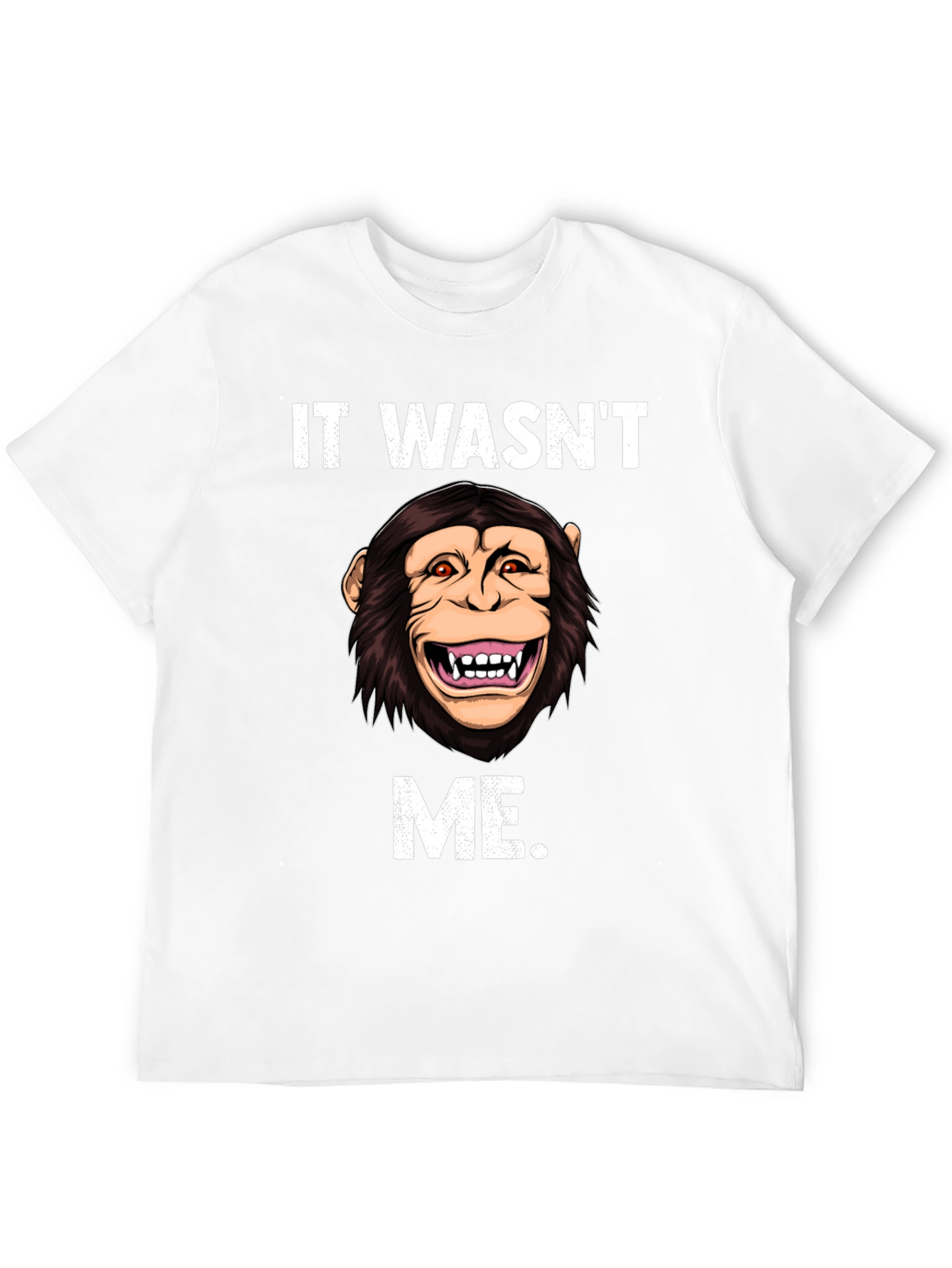 Black Funny Monkey It Wasn't Me T-Shirt view 12