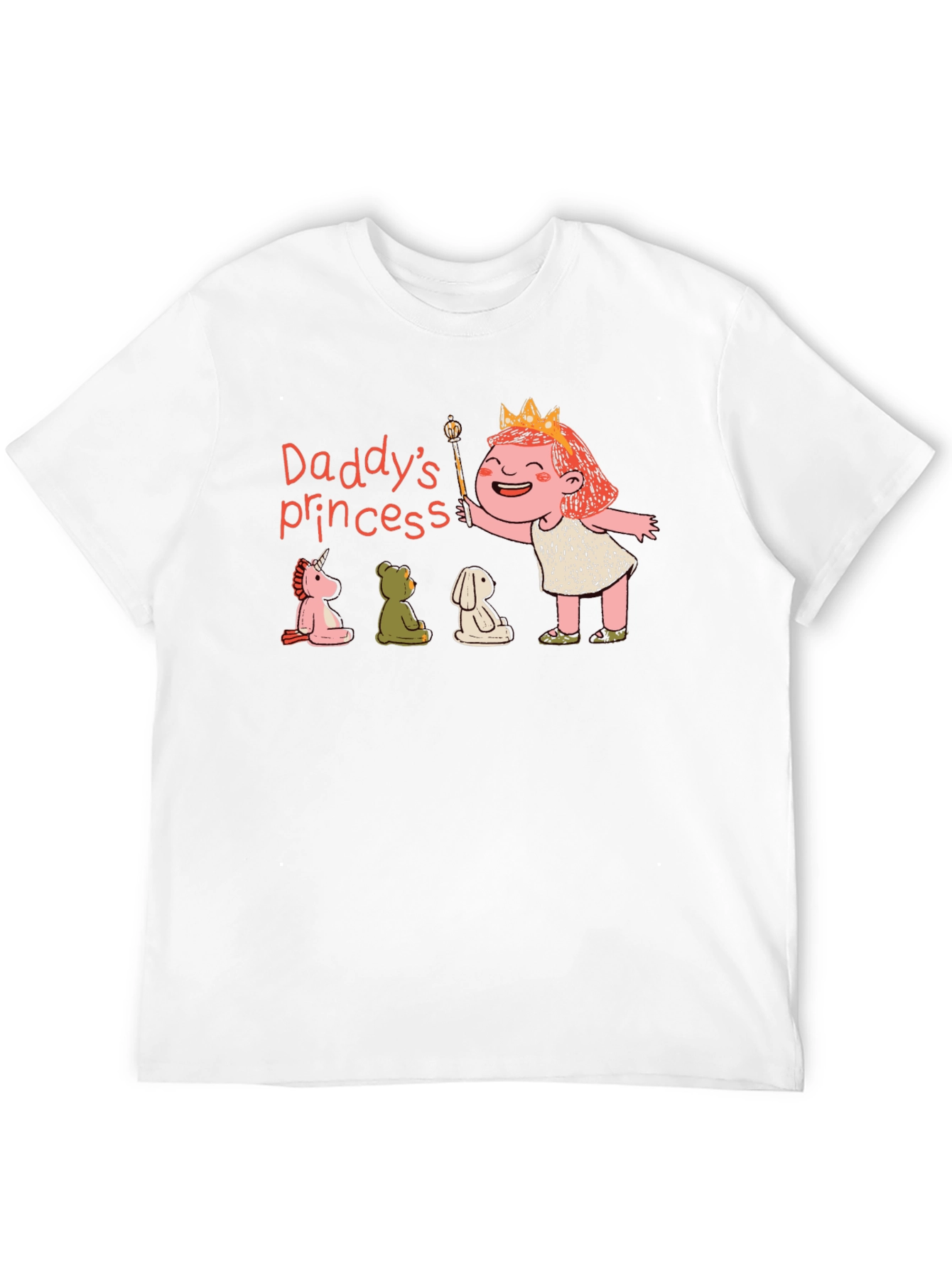 Black Daddy's Princess T-Shirt, Cute Cartoon Design view 12