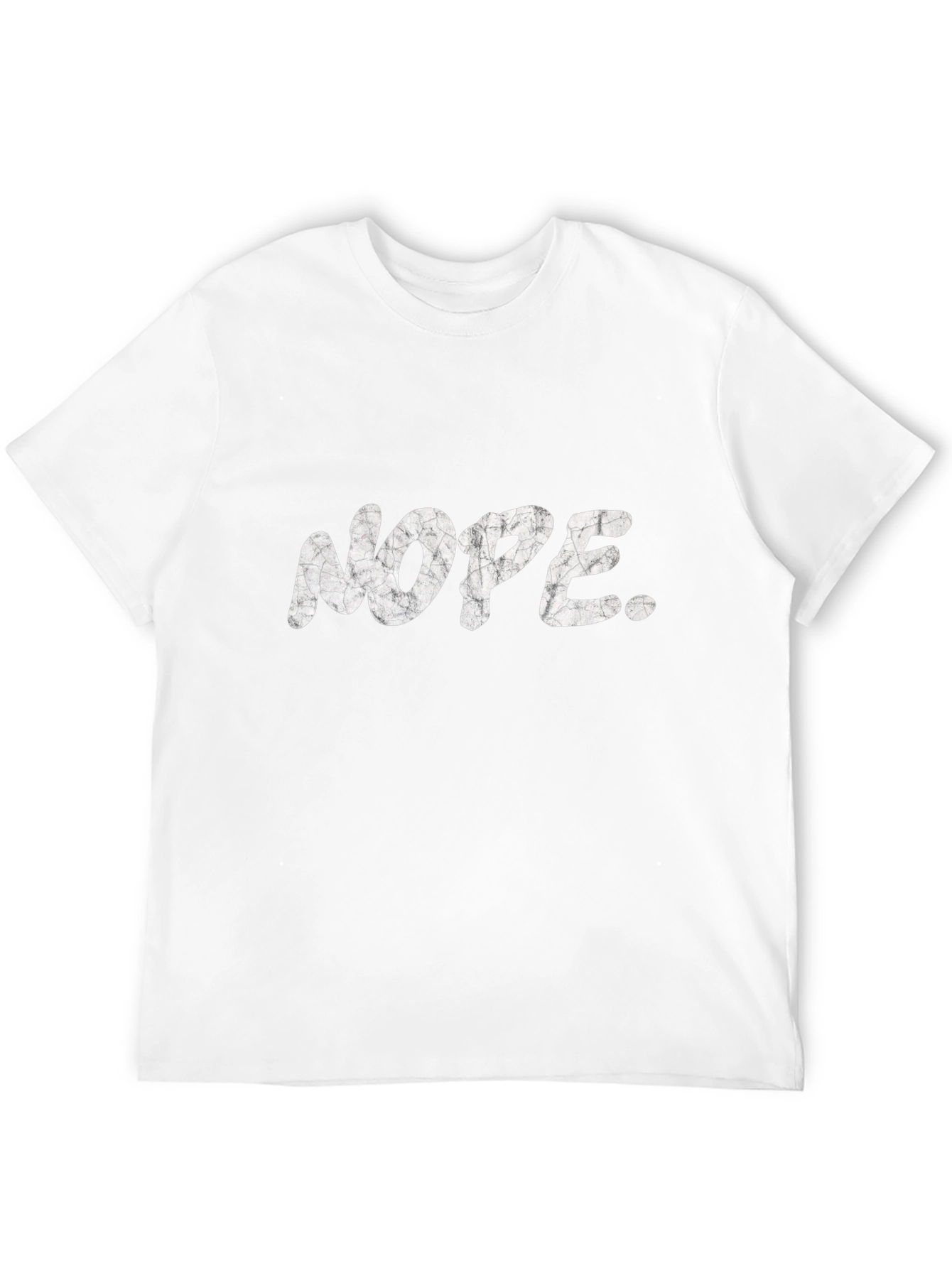 Black Nope Graphic Tee - Unisex Black T-Shirt view 12