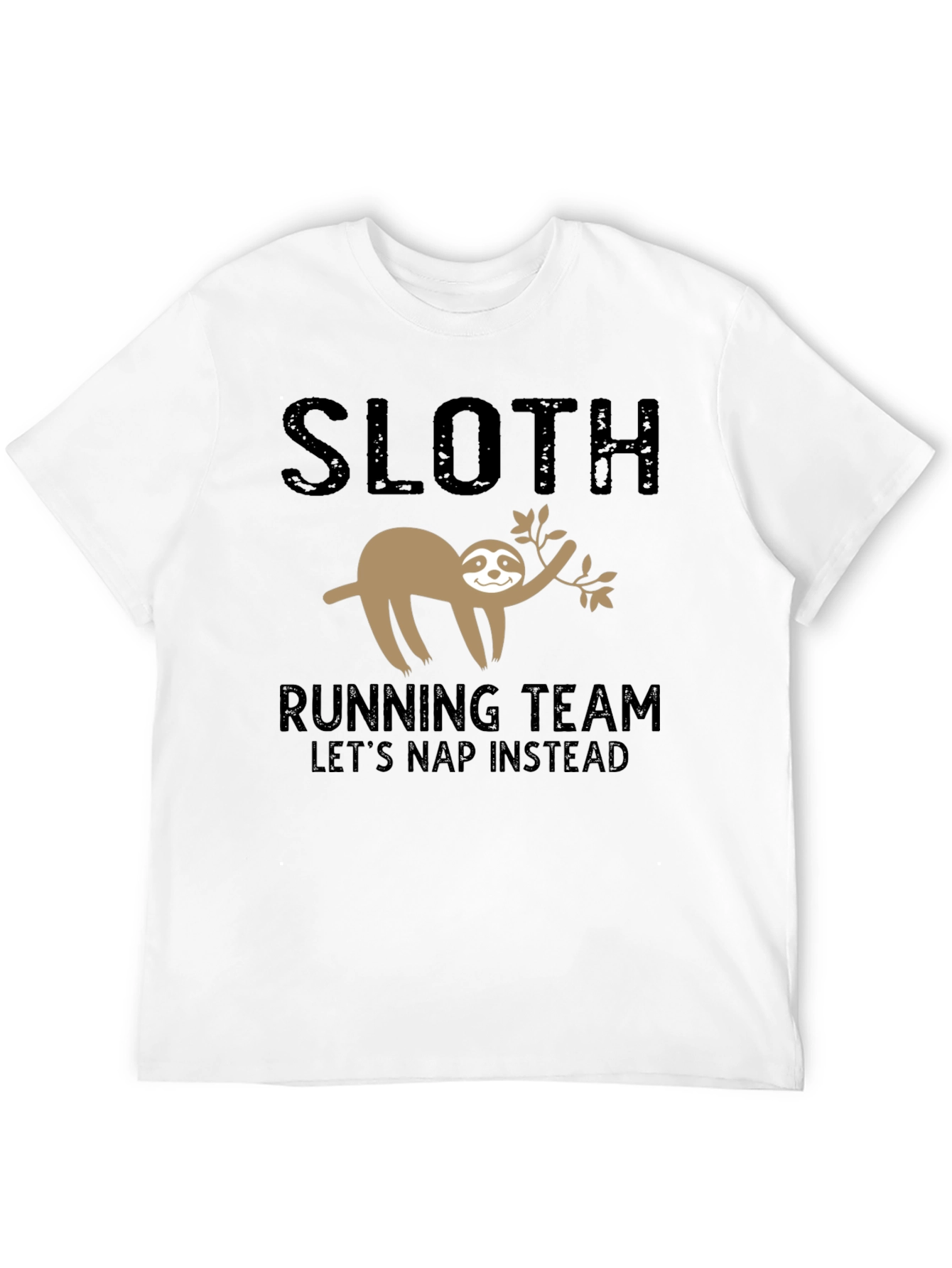 Black Sloth Running Team T-Shirt - Let's Nap Instead view 12