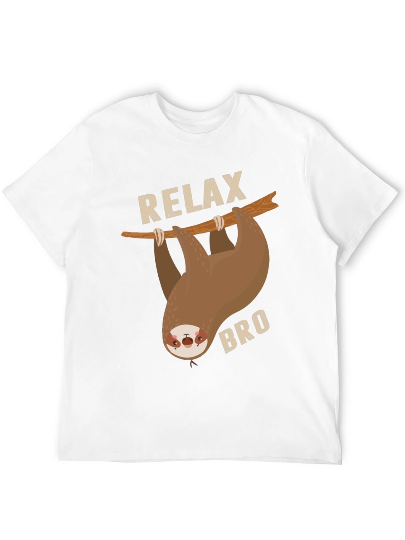 Black Relax Bro Sloth Graphic T-Shirt view 12