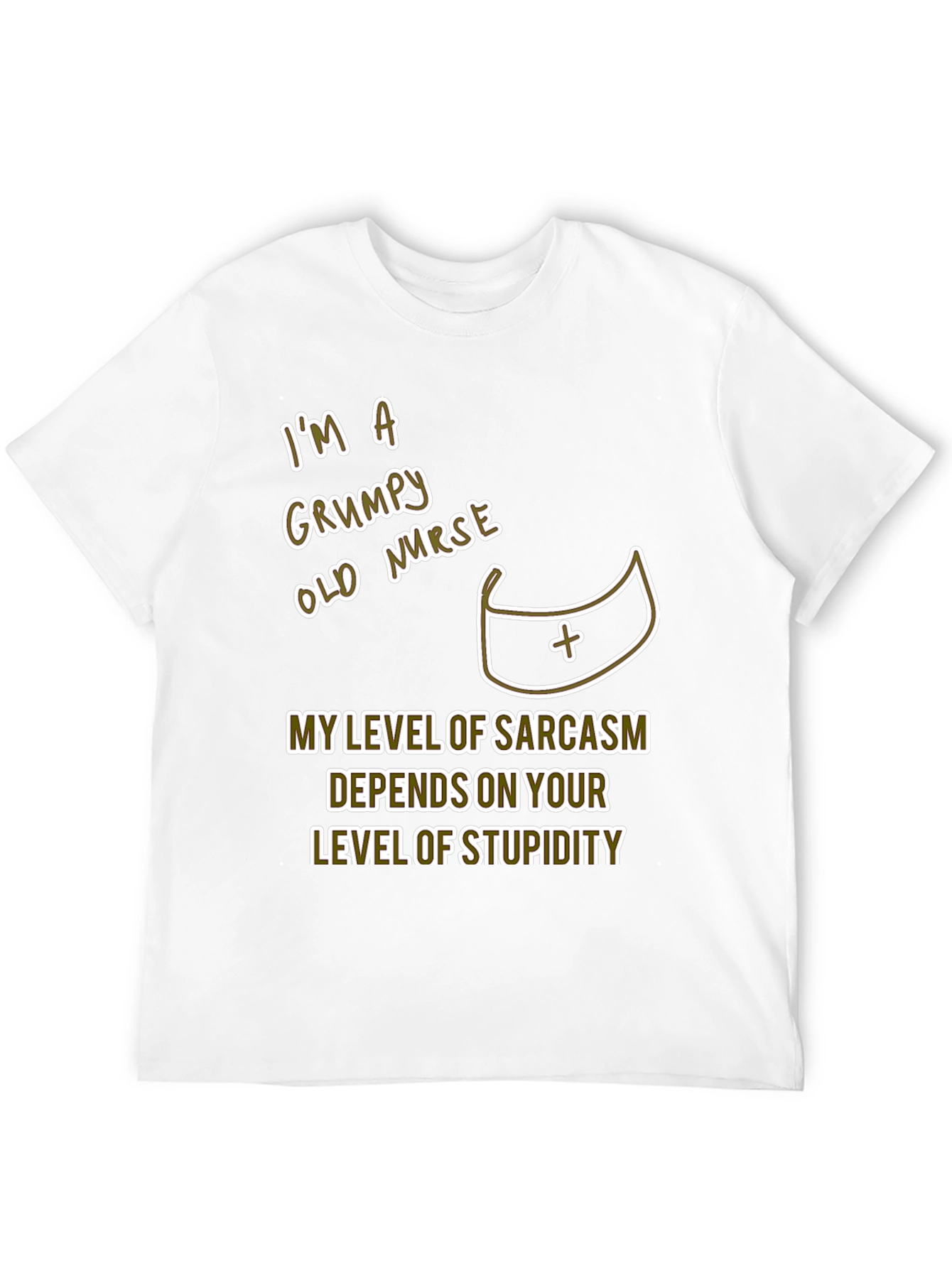 Black Grumpy Nurse T-Shirt Sarcastic Humor Tee view 12