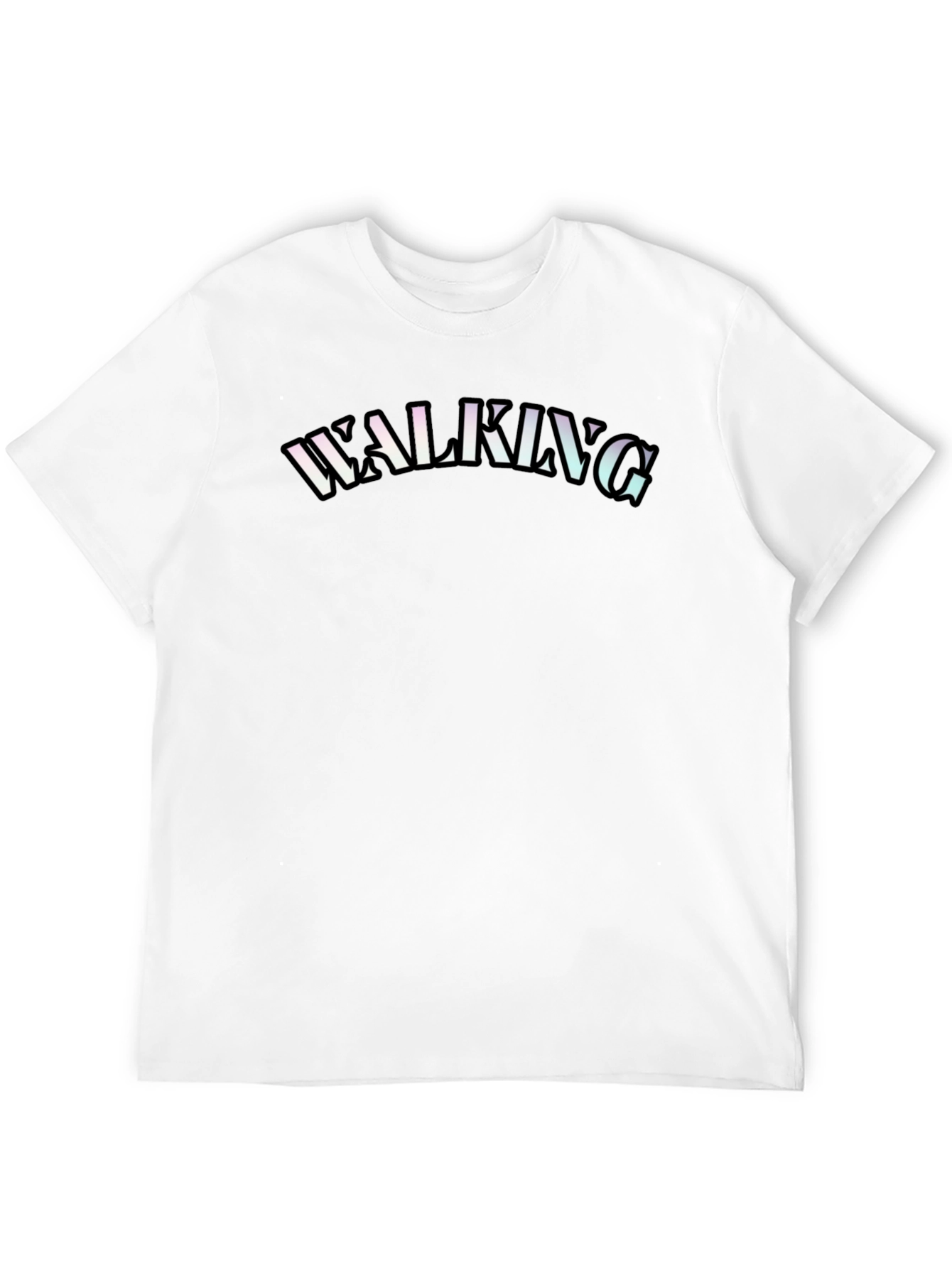 Black Walking Graphic T-Shirt - Casual Comfort view 12