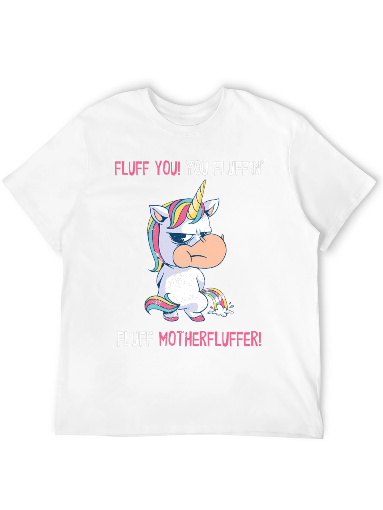 Black Fluff You! Unicorn Graphic Tee - Black Cotton view 12