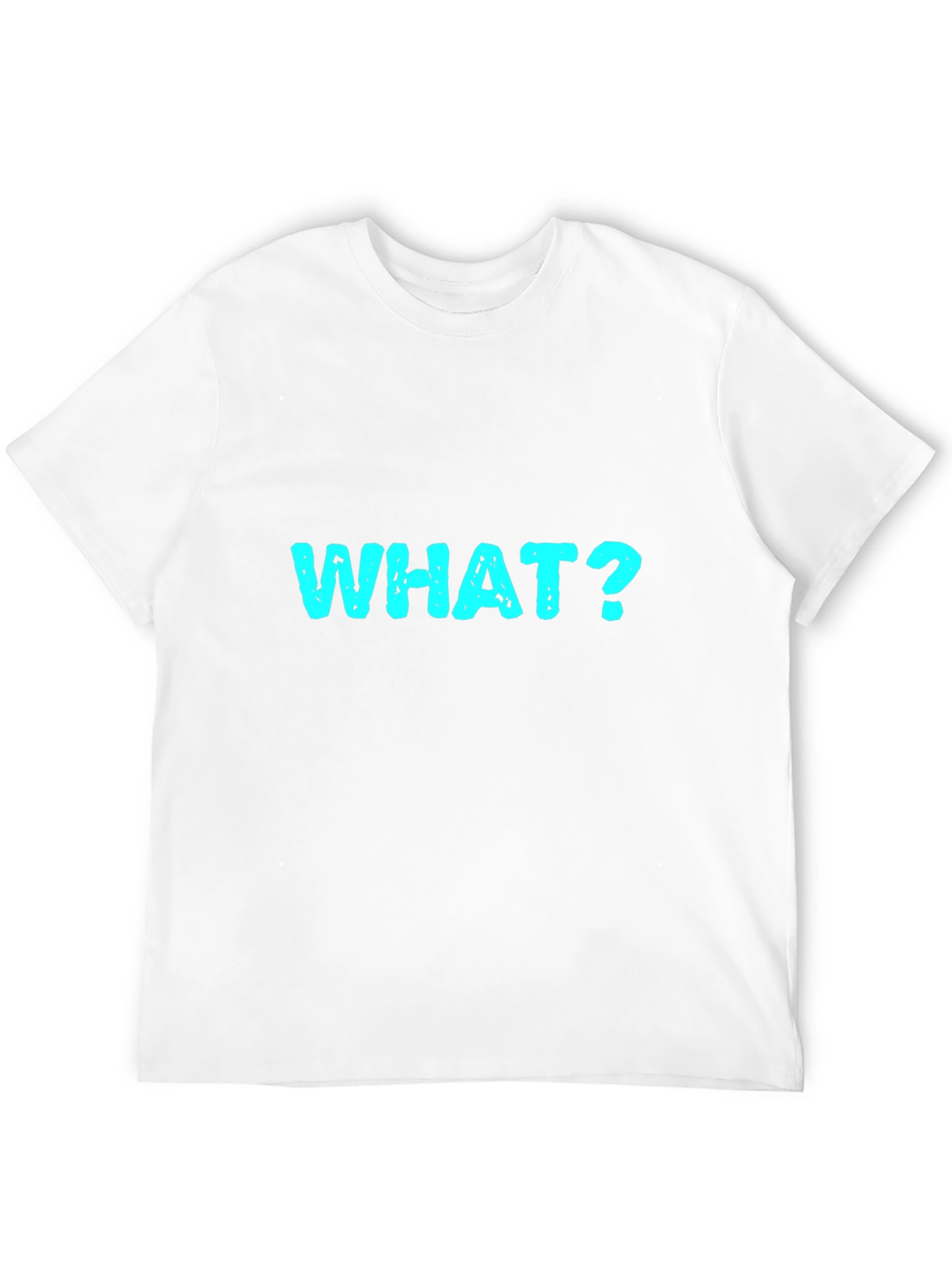 Black Funny 'WHAT?' Graphic T-Shirt - Black view 12
