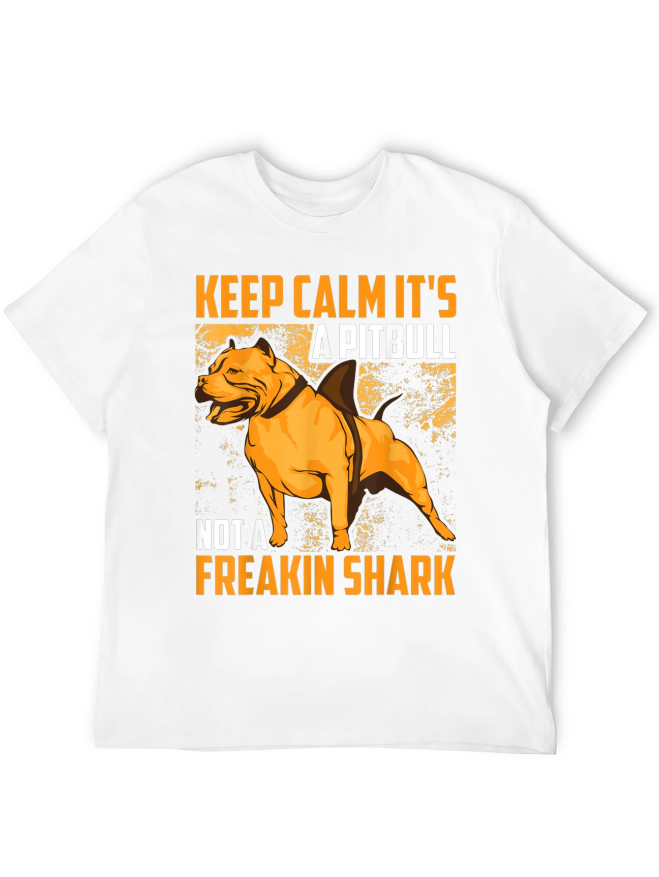 Black Pitbull Shark Humor Graphic T-Shirt view 12