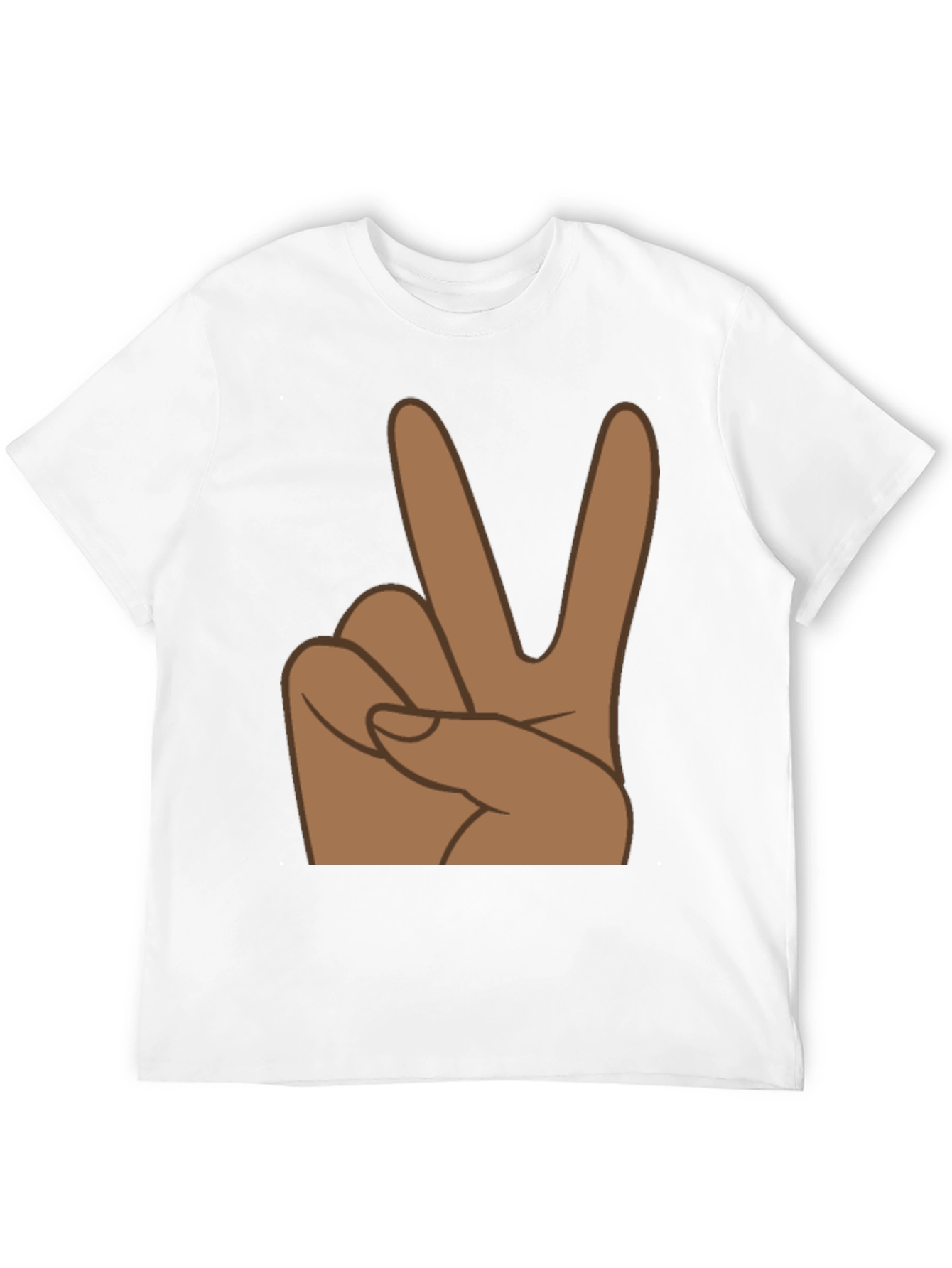 Black Peace Sign Graphic Tee - Black view 12