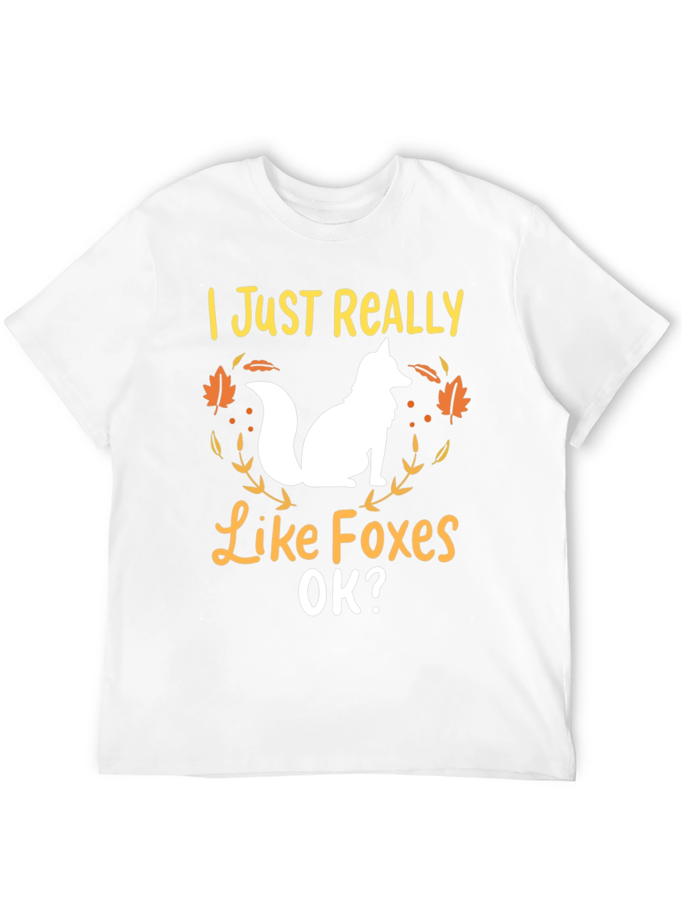 Black I Just Really Like Foxes Graphic Tee view 12
