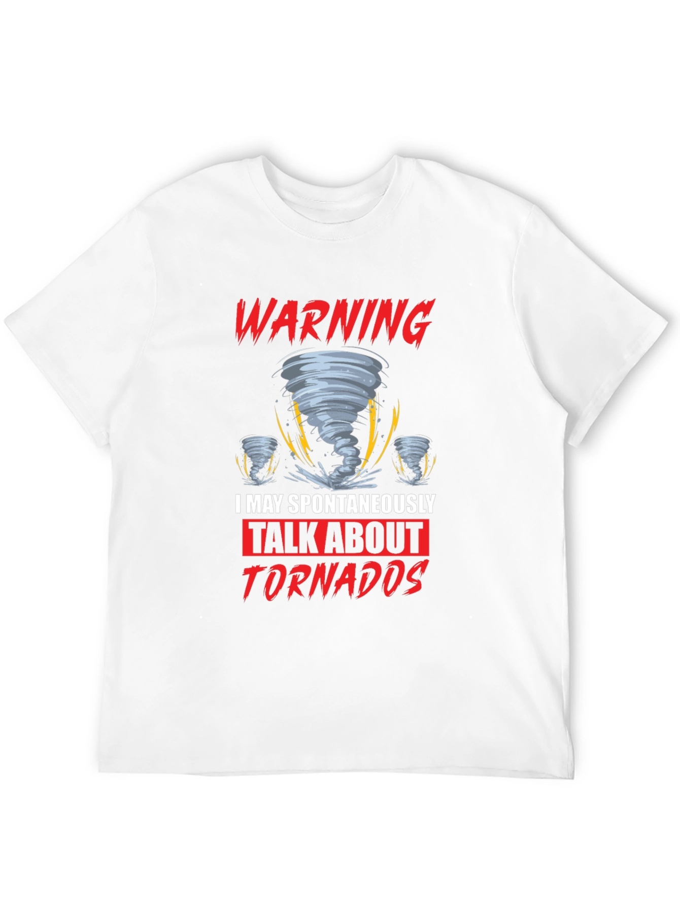 Black Warning Tornadoes T-Shirt view 12