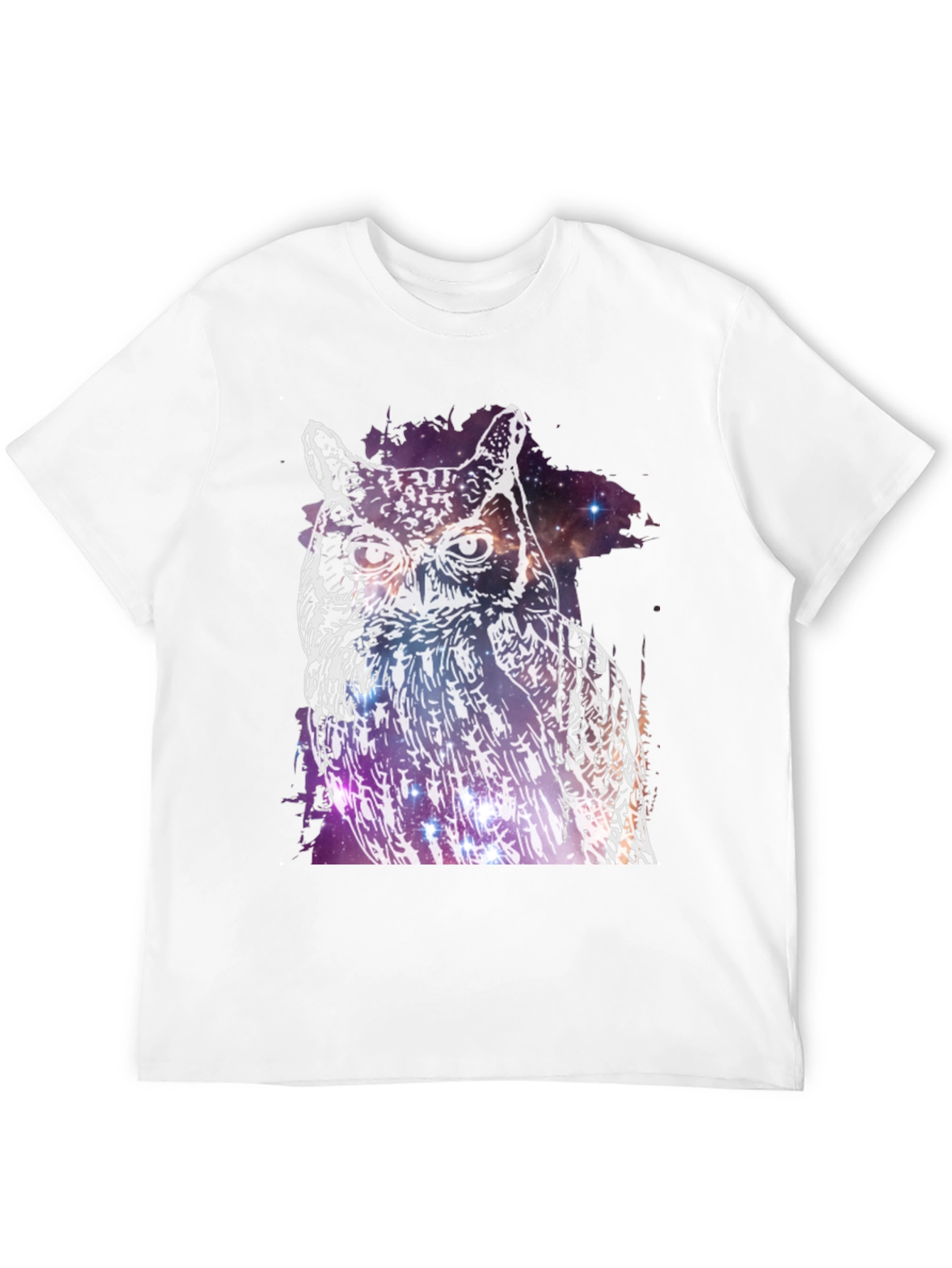 Black Cosmic Owl Graphic Tee - Black view 12