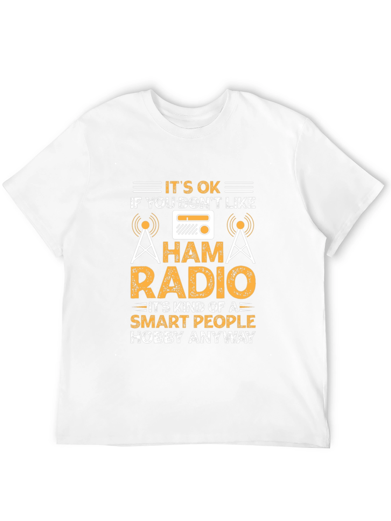 Black Ham Radio Smart People Hobby Black T-Shirt view 12