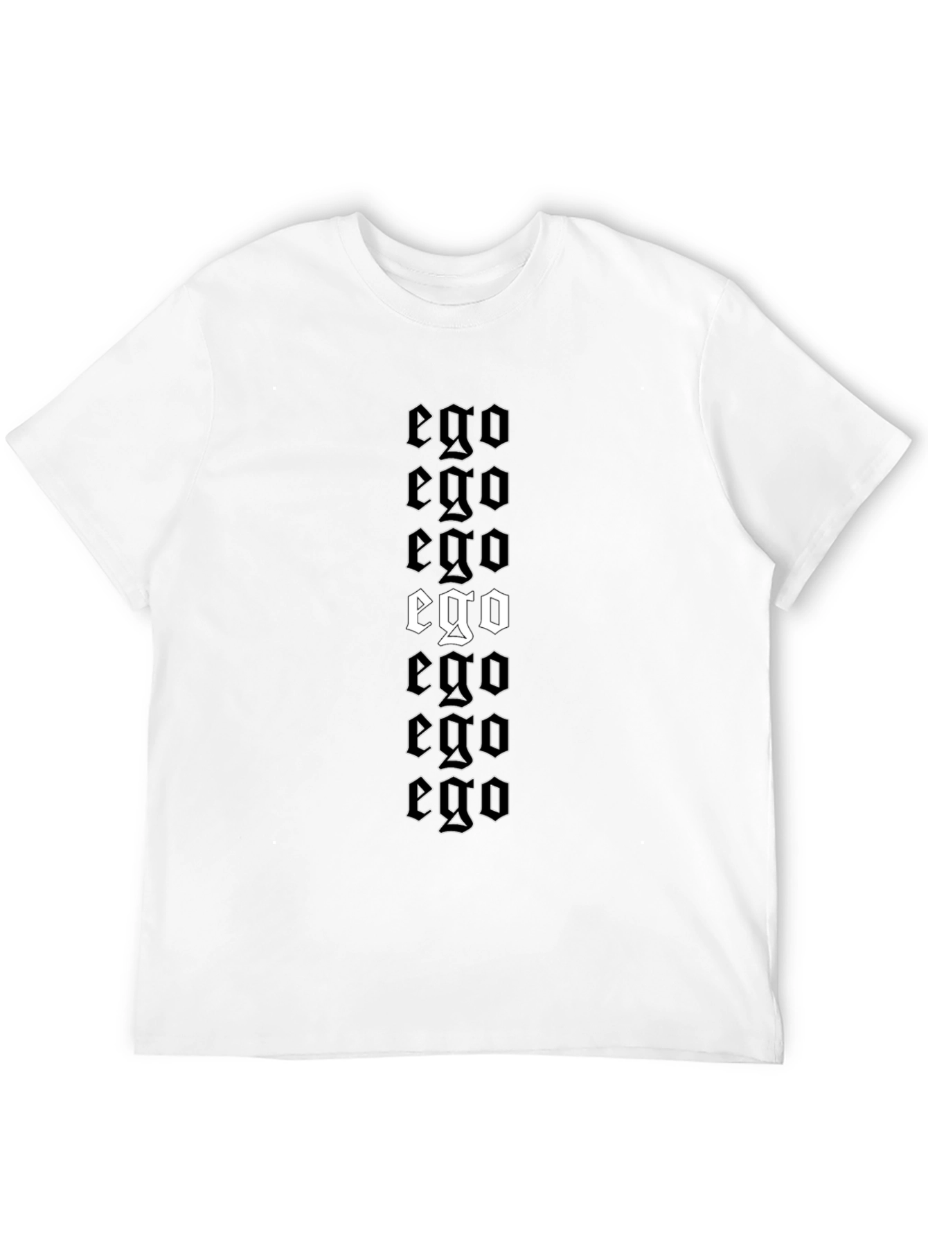 Black Ego Graphic Print Black T-Shirt view 12