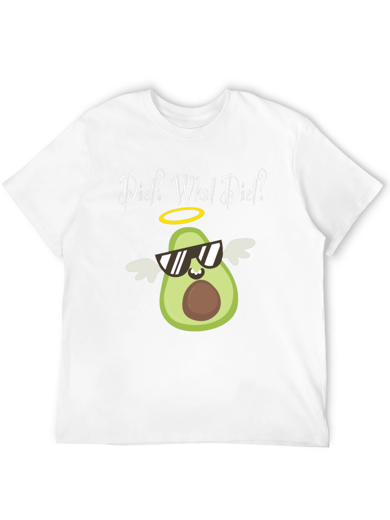 Black Diet? What Diet? Avocado Graphic T-Shirt view 12