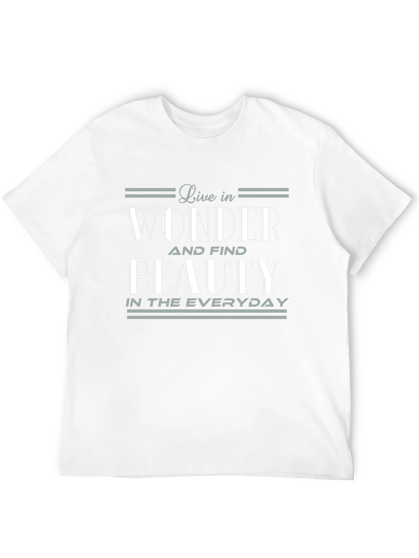 Black Live in Wonder Graphic T-Shirt - Everyday Beauty Tee view 12