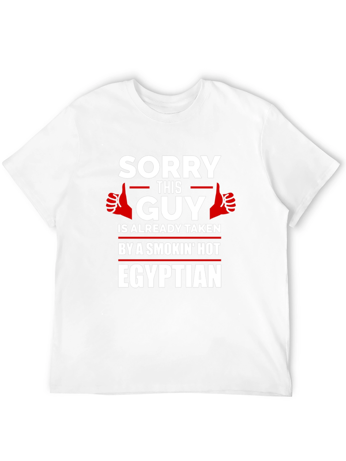 Black Sorry This Guy Is Taken Egyptian T-Shirt view 12