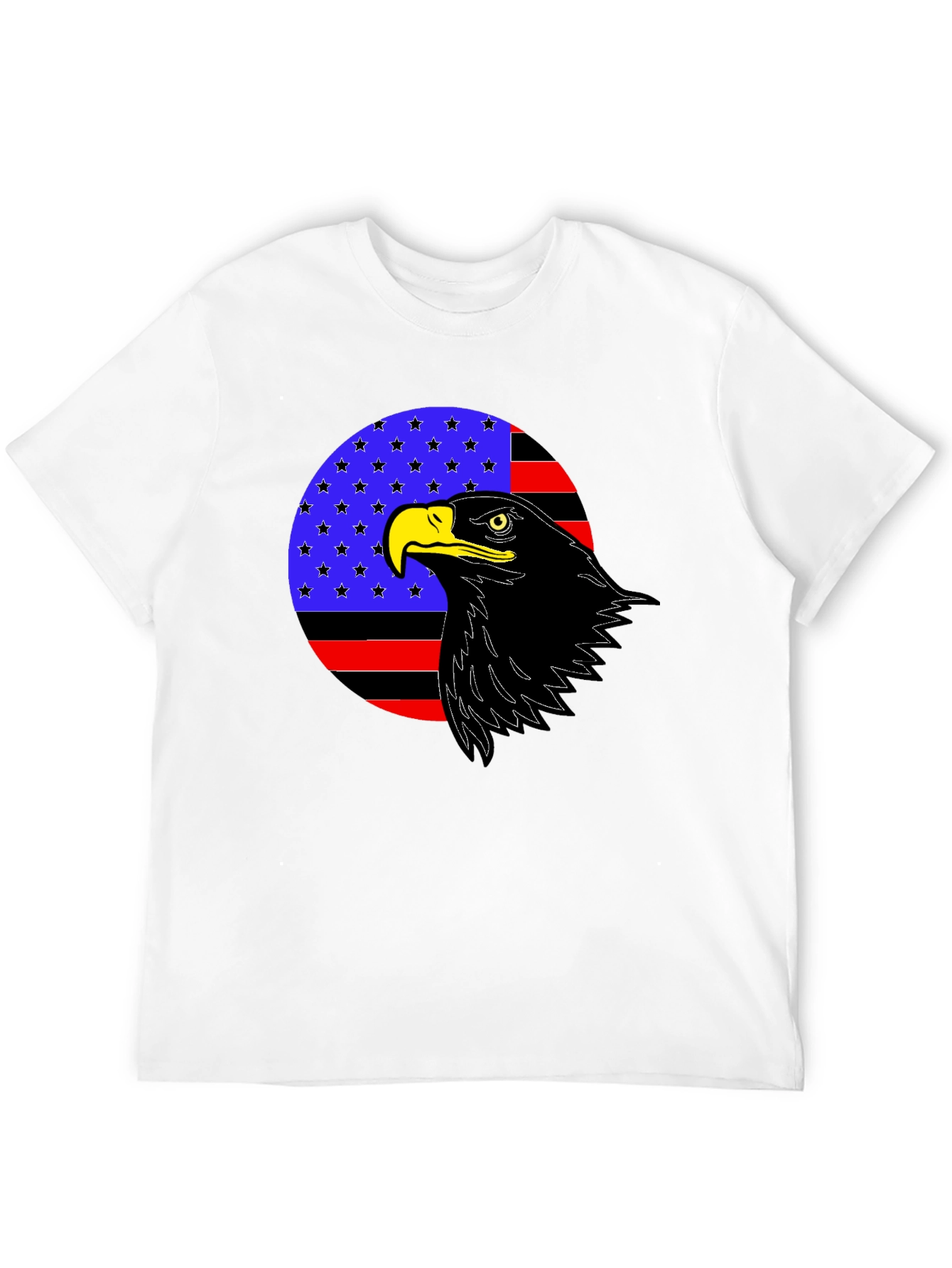 Black American Eagle Patriotic T-Shirt view 12