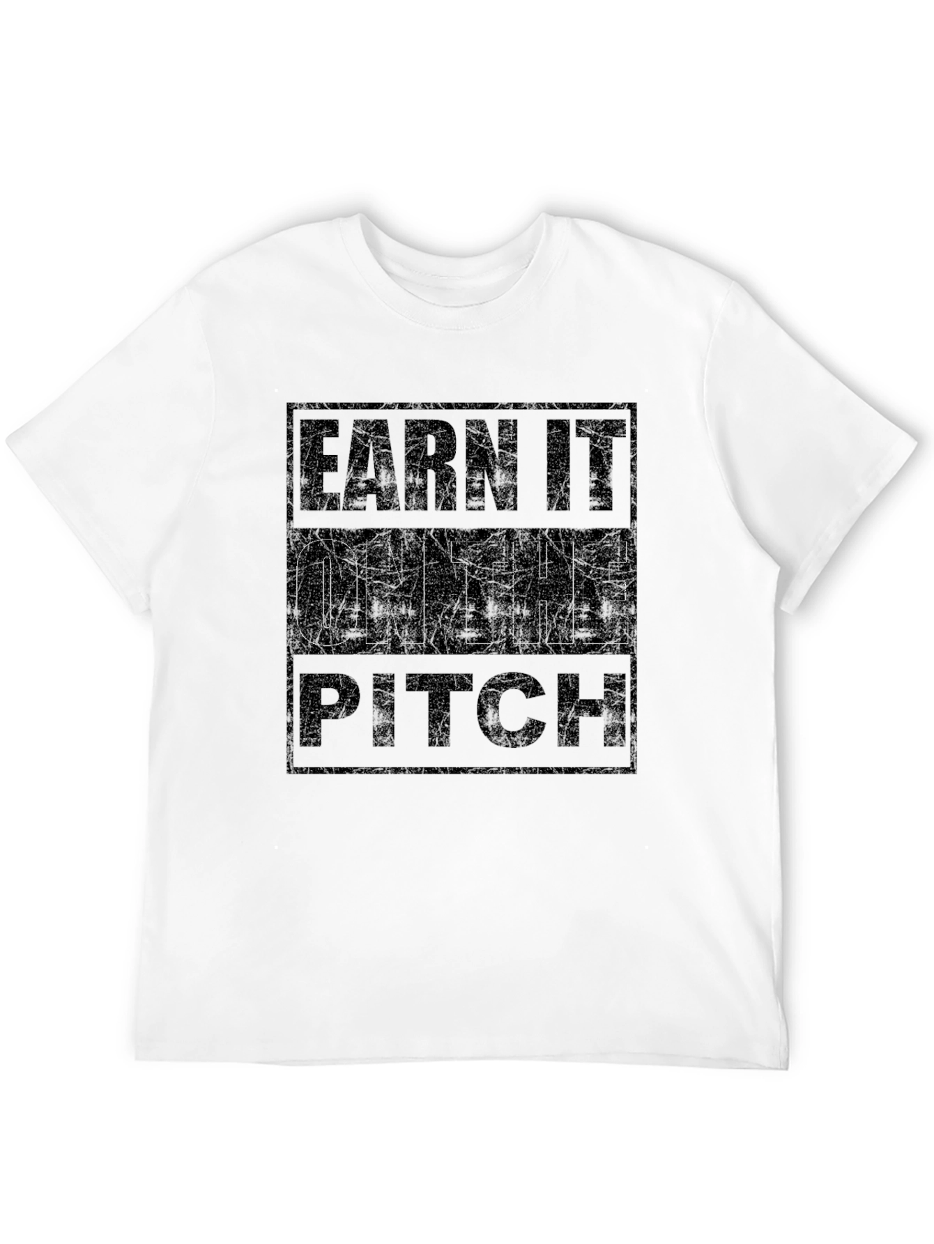 Black Earn It On The Pitch T-Shirt - Black Graphic Tee view 12
