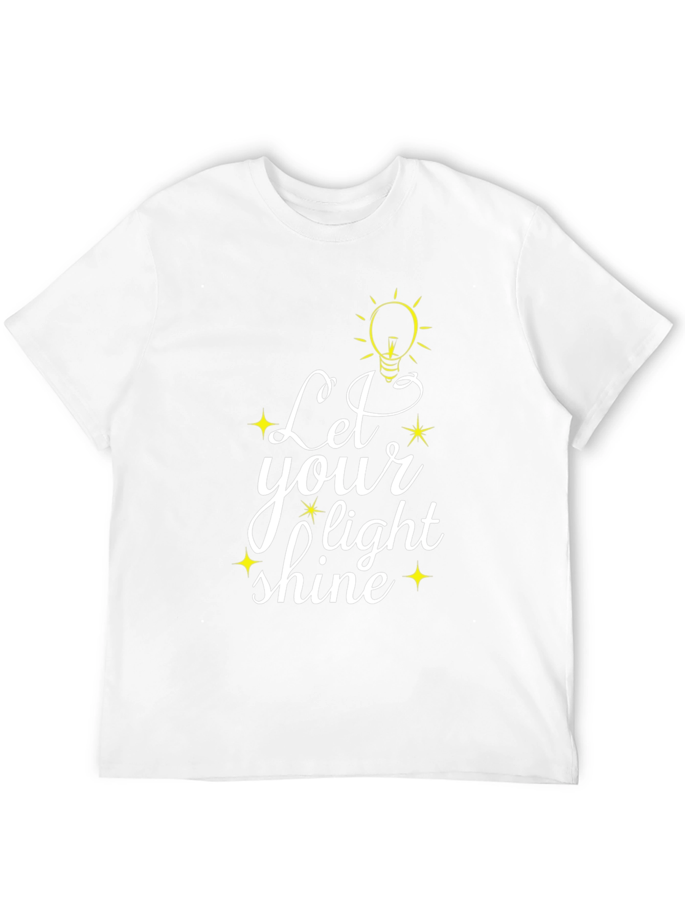 Black Let Your Light Shine Black Graphic T-Shirt view 12