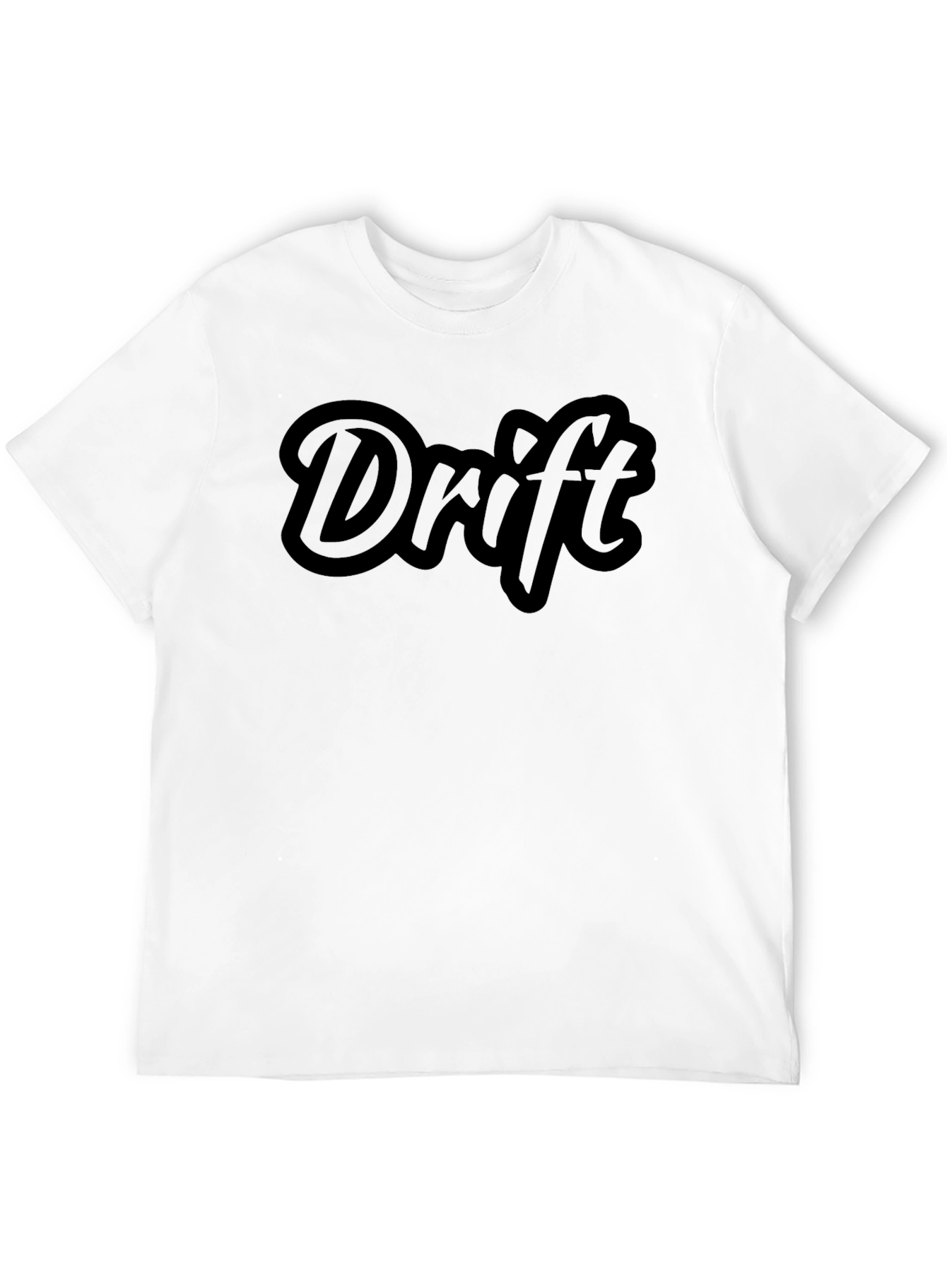 Black Drift Graphic Tee - Black Cotton Casual Wear view 12