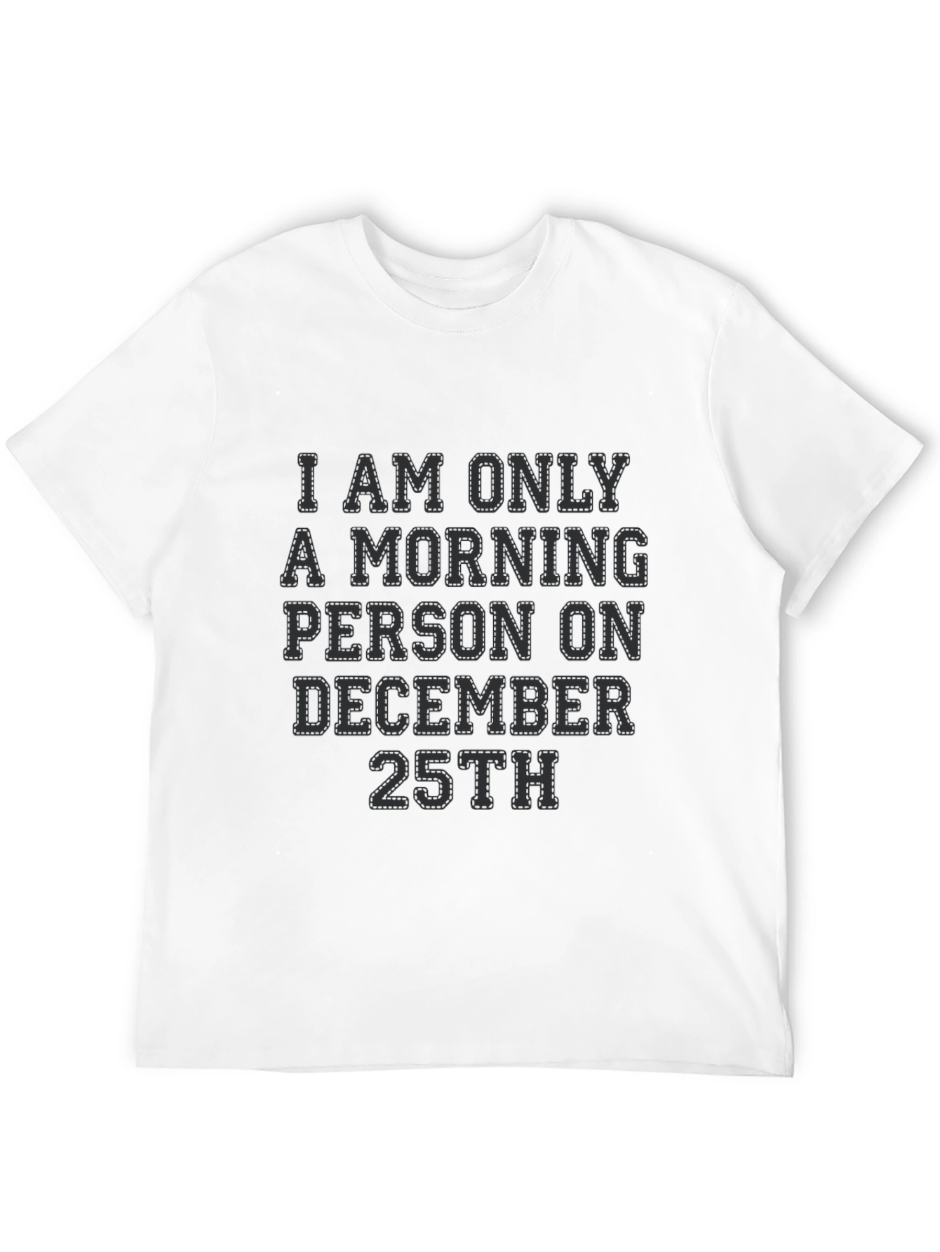 Black Christmas Morning Person Tee view 12